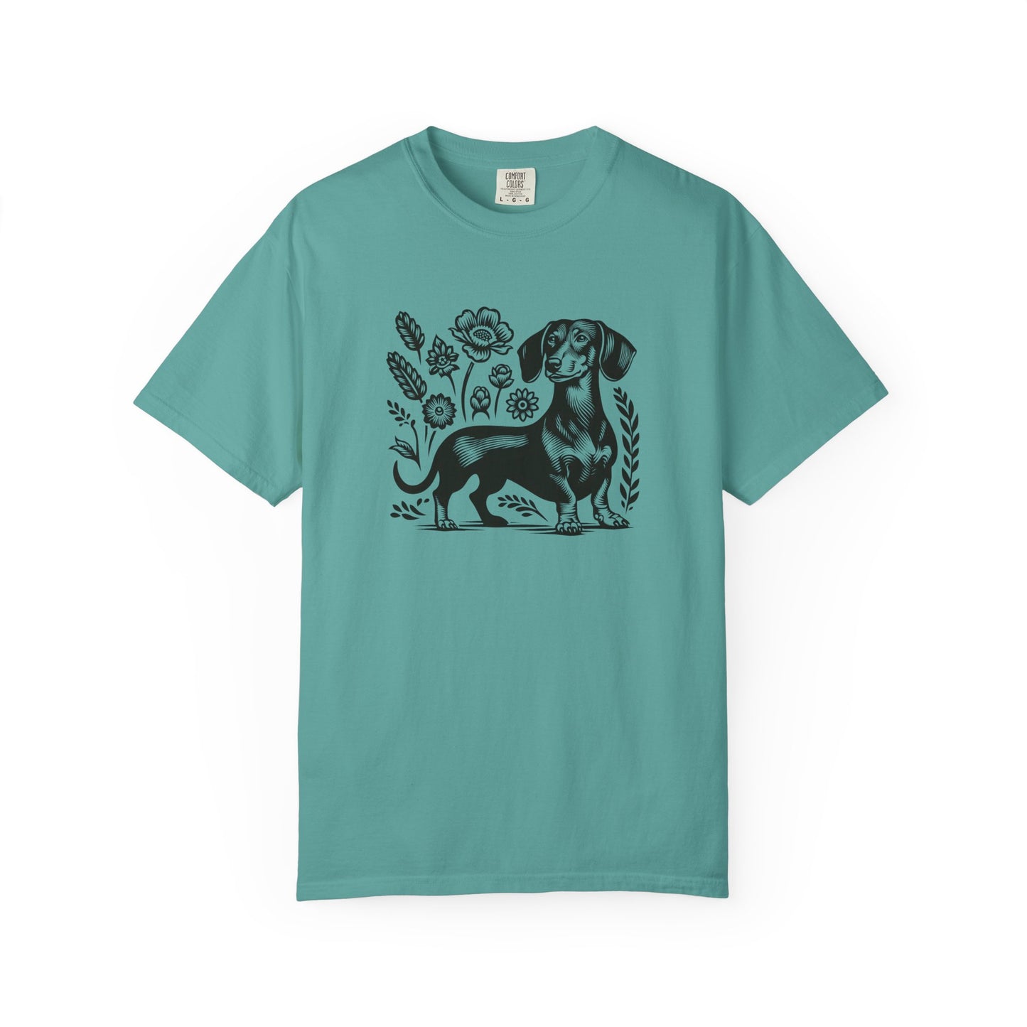 Floral Dachshund Unisex T-Shirt - Comfy Pet Lover Gift