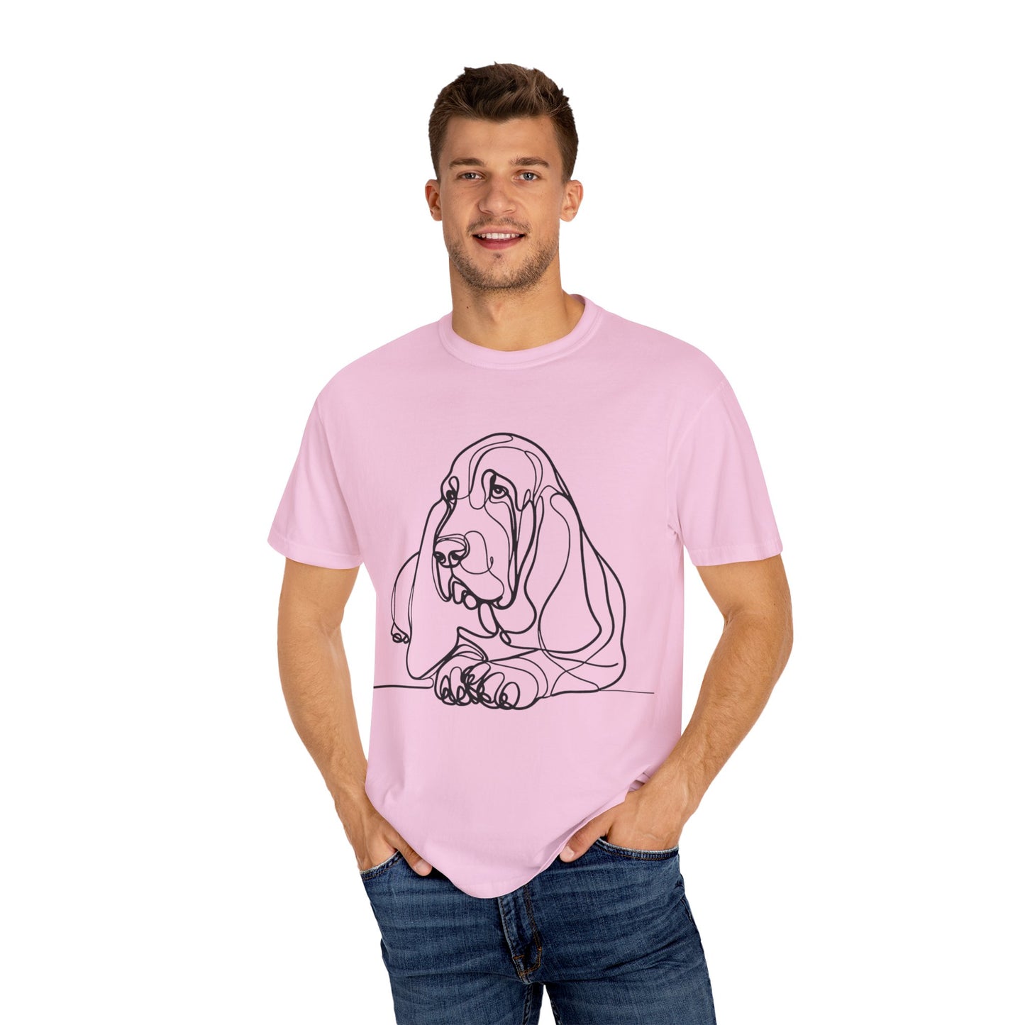 π Low & Loyal β Basset Hound Line Art Tee