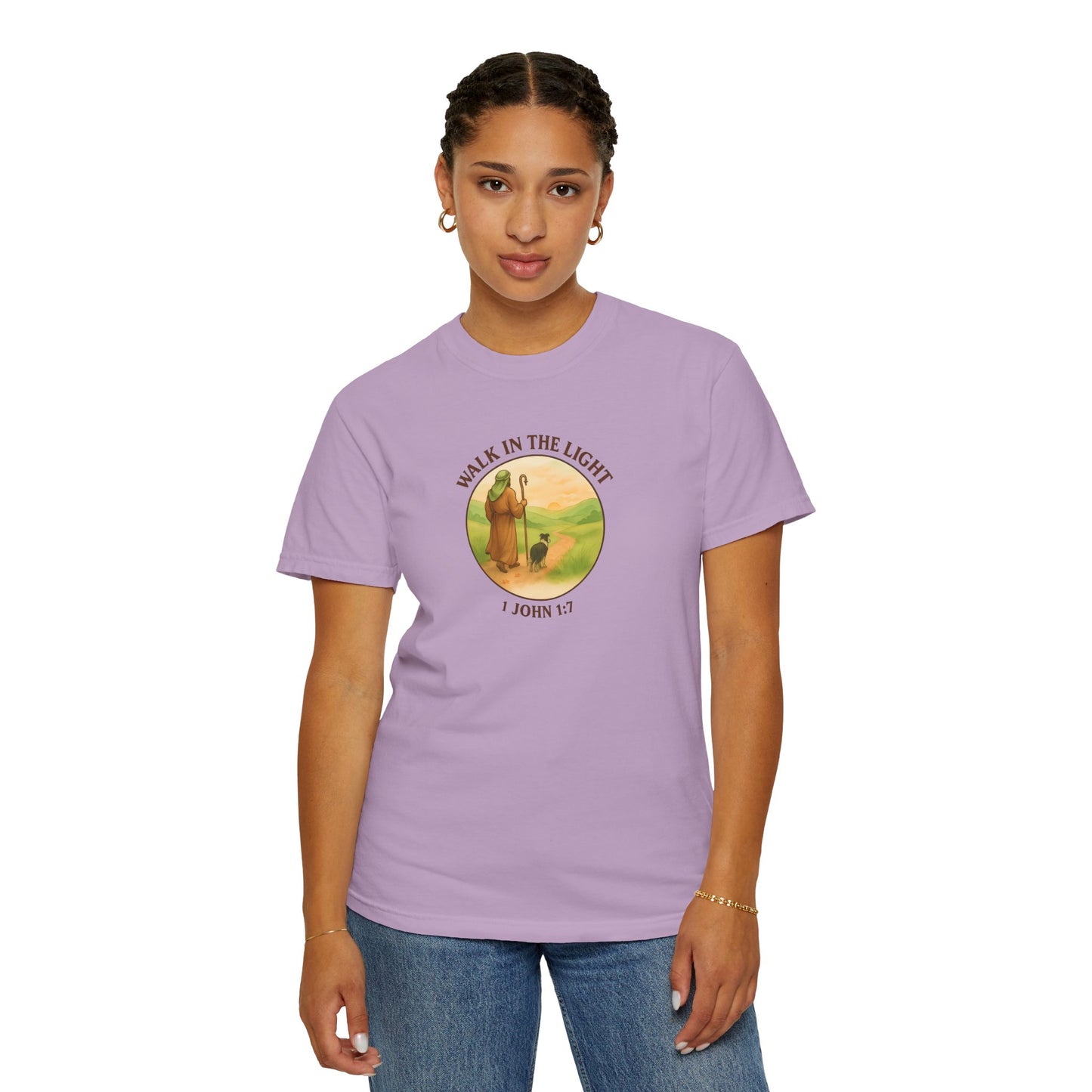 Walk in the light T-Shirt, Casual Fashion Tee, Motivational Gift, Unisex Graphic Tee, Perfect for Gifts and Celebrations