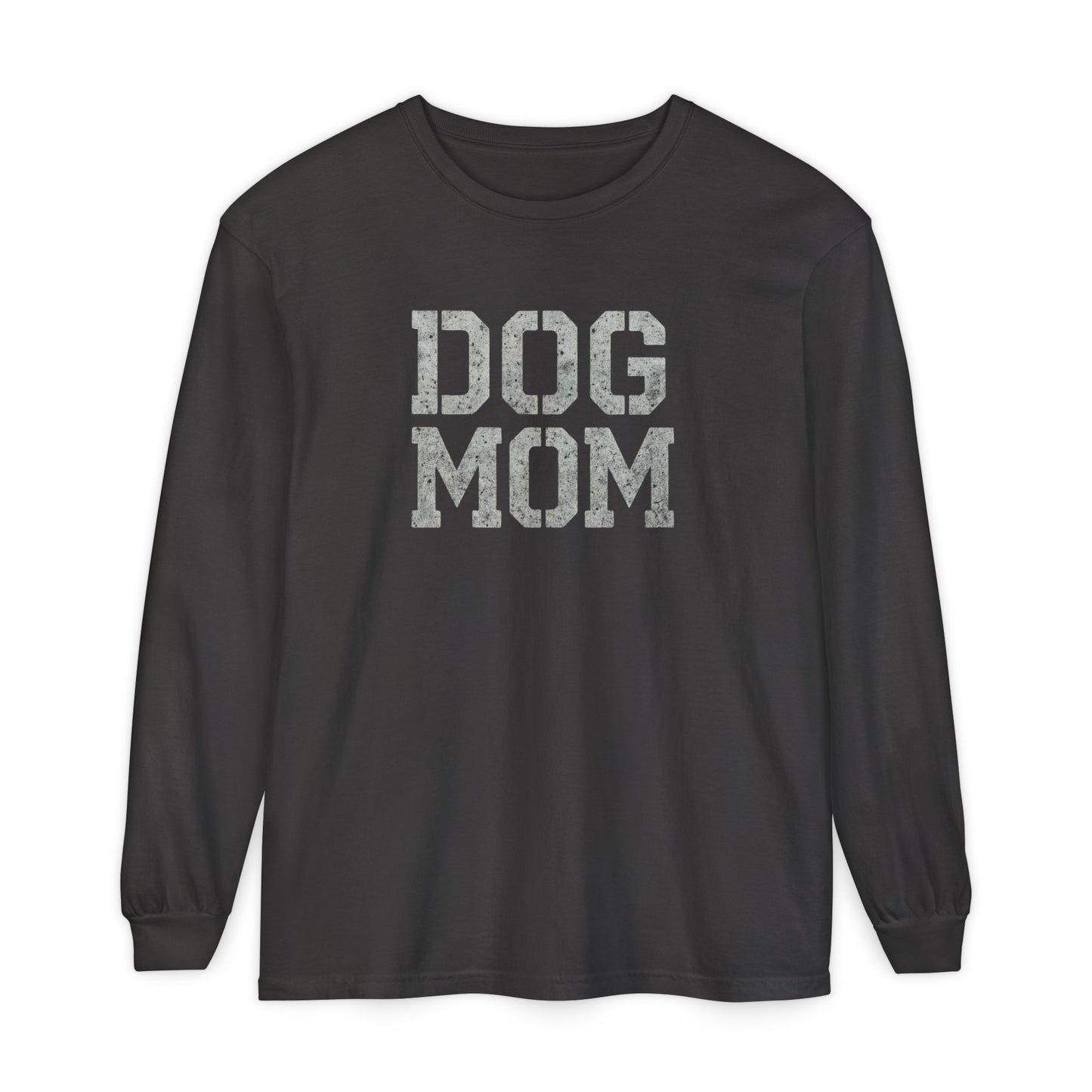 Dog Mom Long Sleeve T-Shirt, Perfect Gift for Pet Lovers, Birthday Gift, Dog Owner Apparel, Mother's Day Gift, Casual Wear