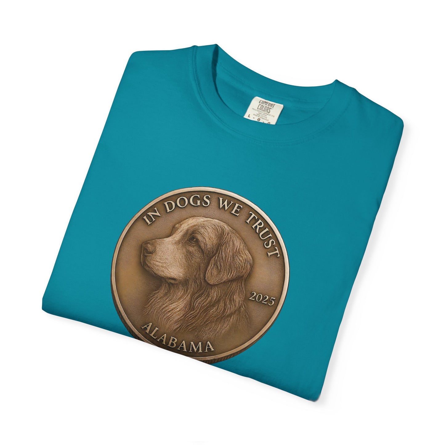 Alabama State Coin T-Shirt Collection - Proud Dog Breed Illustrations