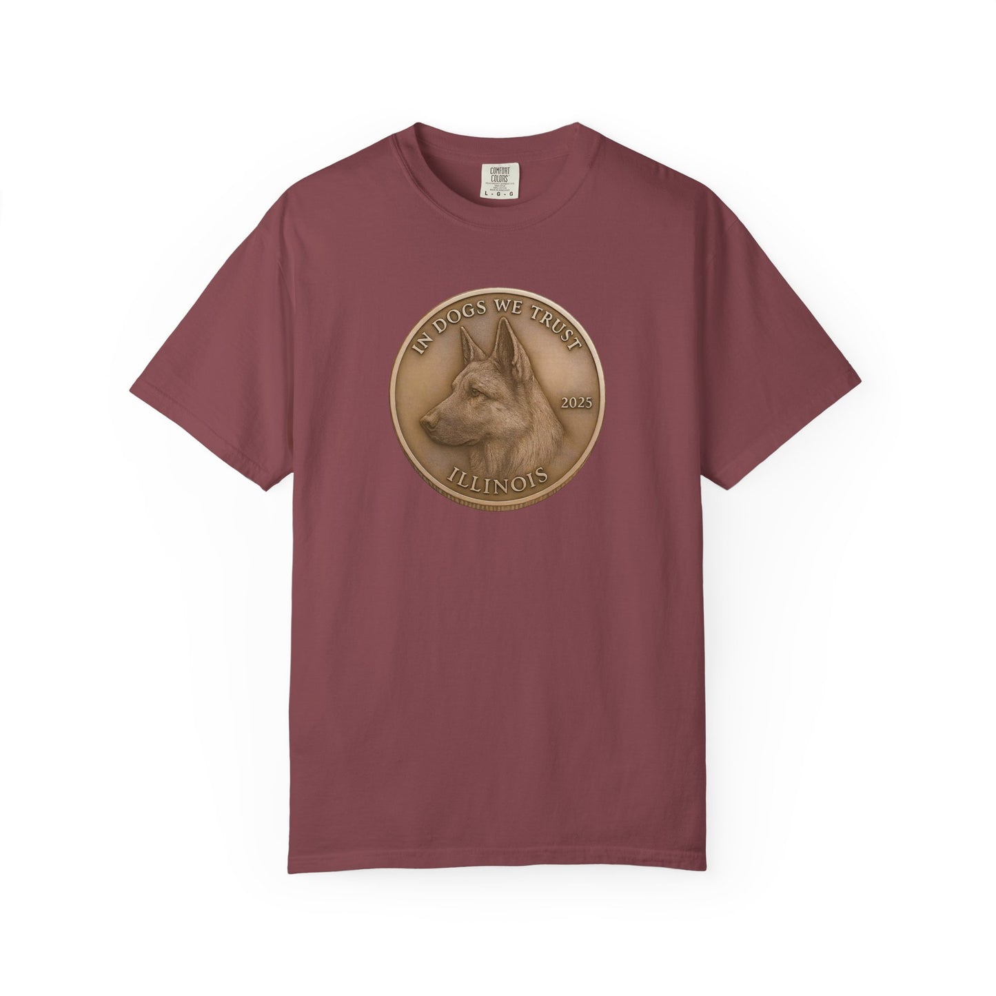 Illinois State Coin T-Shirt Collection - Proud Dog Breed Illustrations