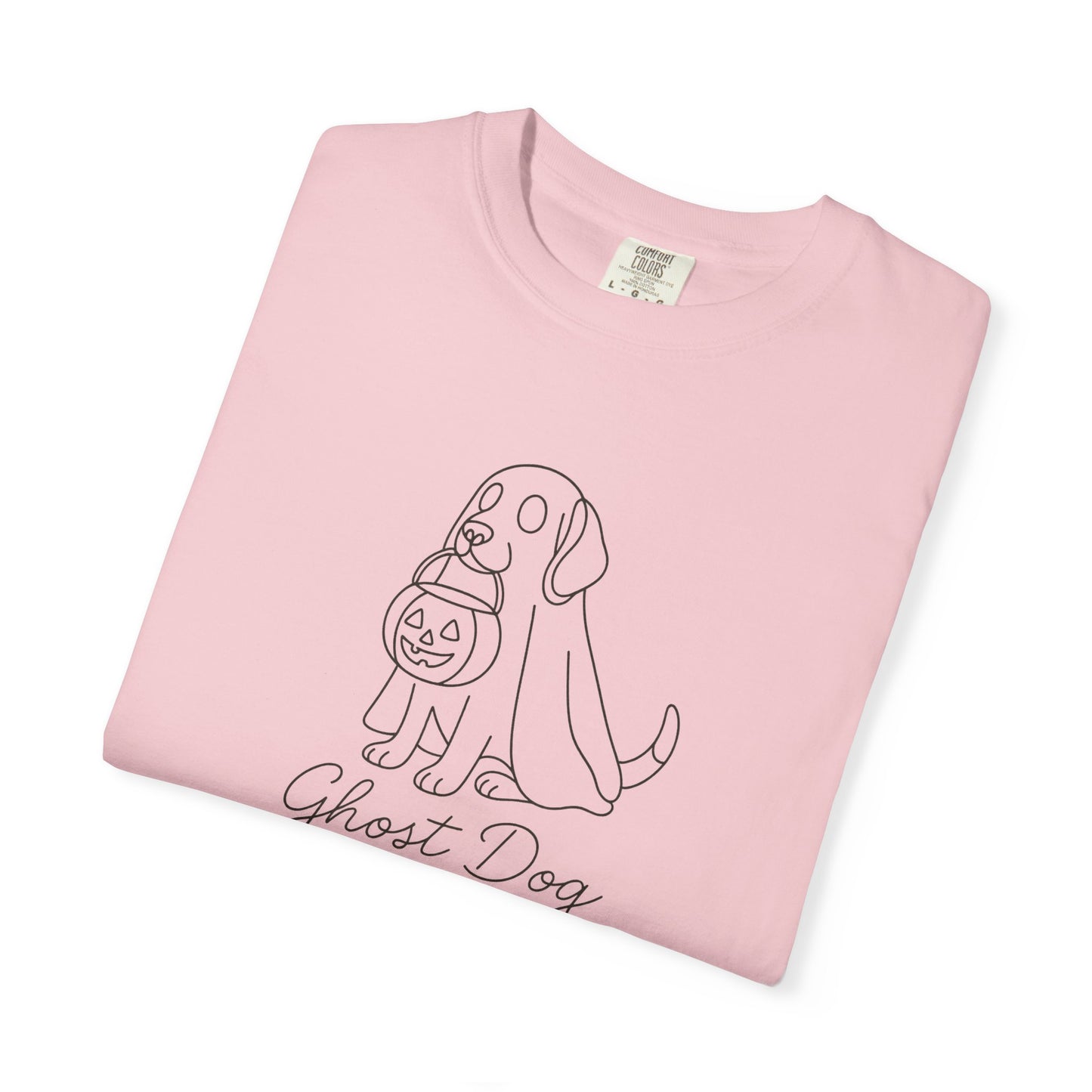 Ghost Dog Halloween T-Shirt, Unisex Tee, Casual Fall Apparel, Pet Lover Gift, Spooky Dog Shirt, Fun Trick-or-Treat Outfit