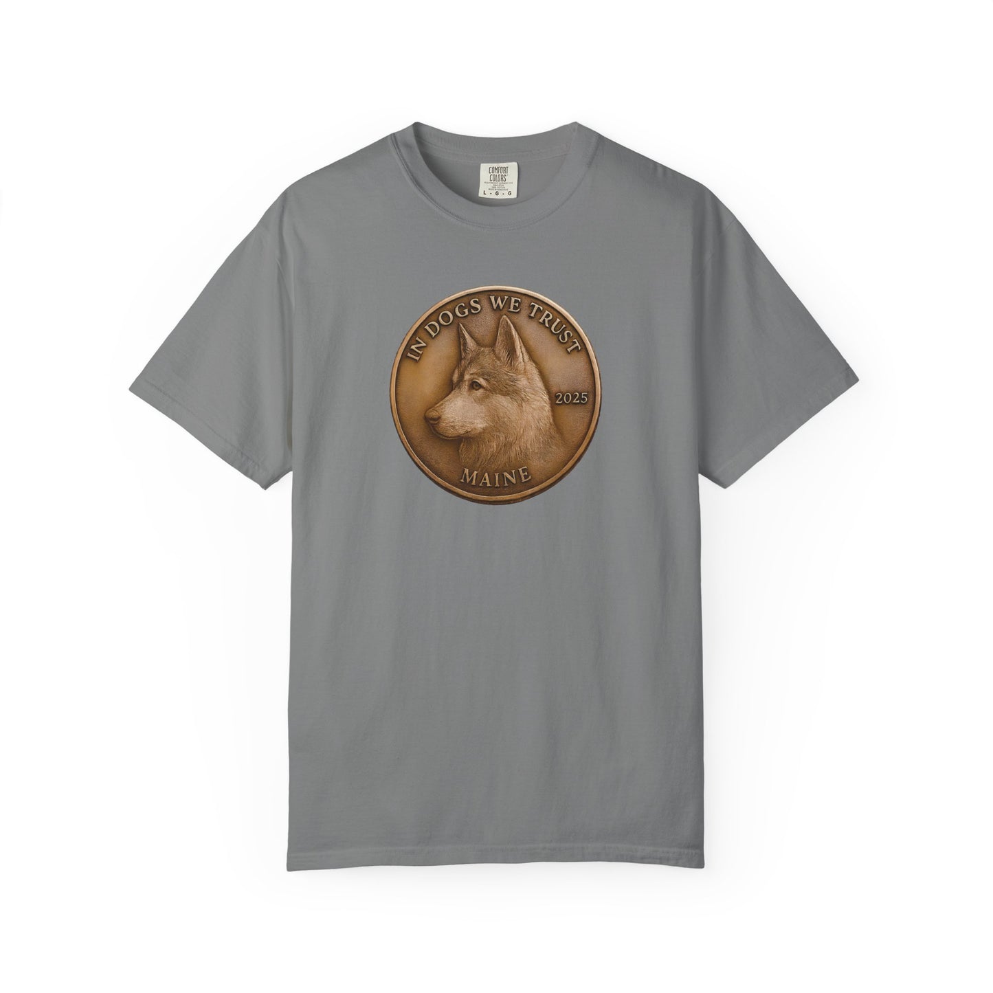 Maine State Coin T-Shirt Collection - Proud Dog Breed Illustrations