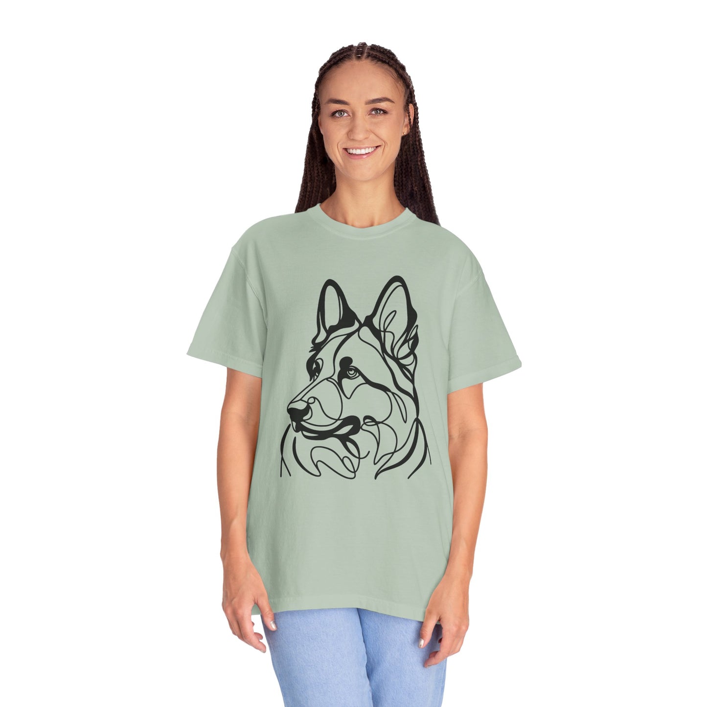 Unisex T-shirt German Shepard Line Art