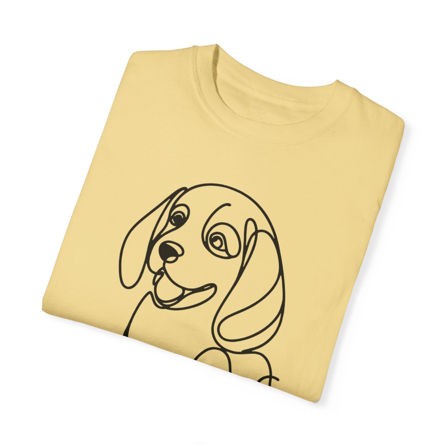 I๐ถ Nose First โ Minimalist Beagle Line Art Tee - Cute Dog Line Art Unisex T-Shirt