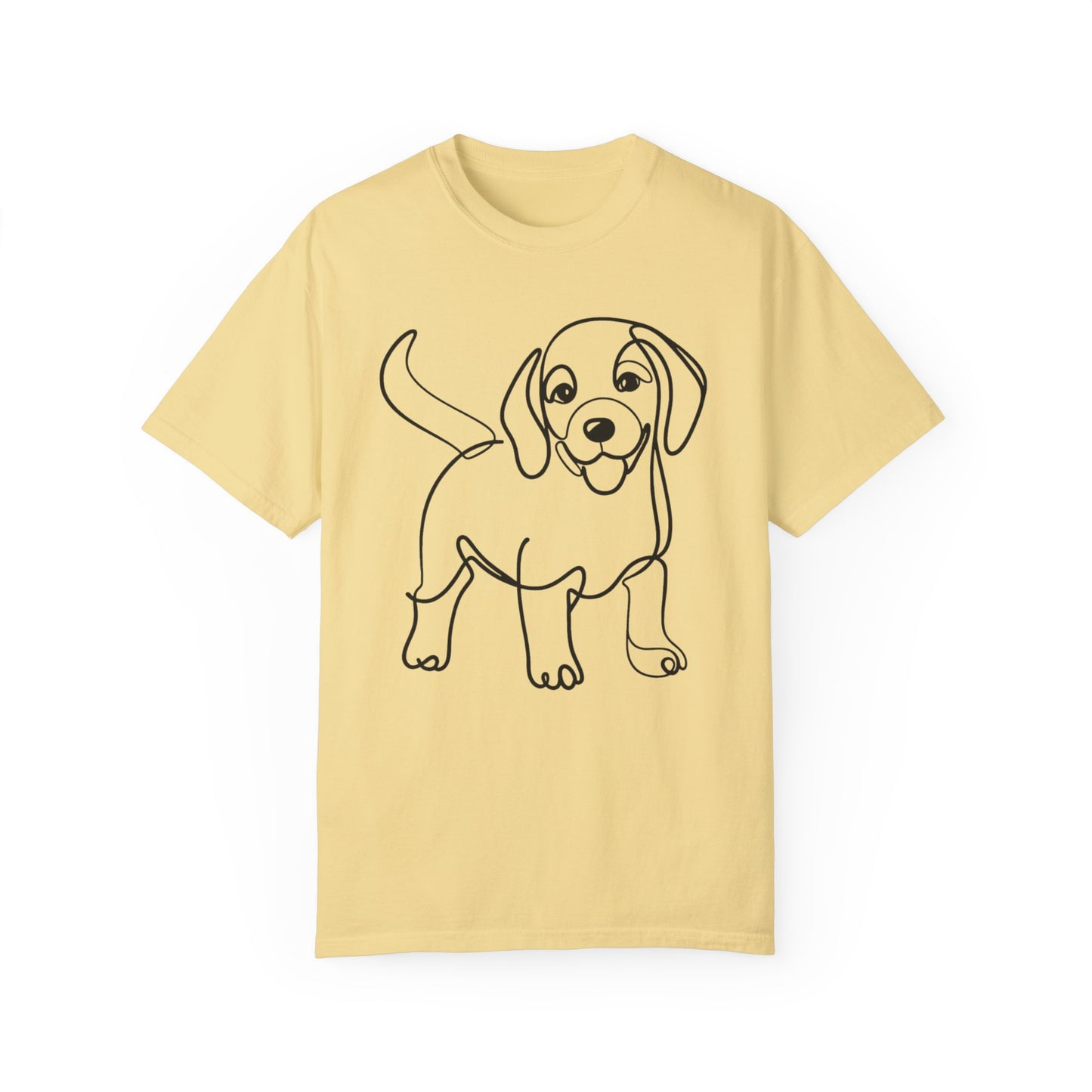 I๐ถ Nose First โ Minimalist Beagle Line Art Tee - Perfect for Dog Lovers