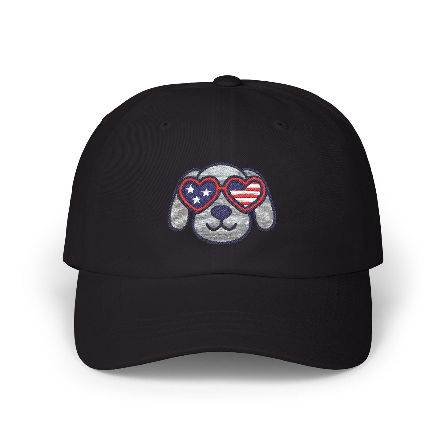 Patriotic Dog Dad Cap – Adjustable Baseball Hat for Animal Lovers, Summer Festivals, Father's Day, Fourth of July, Casual Wear