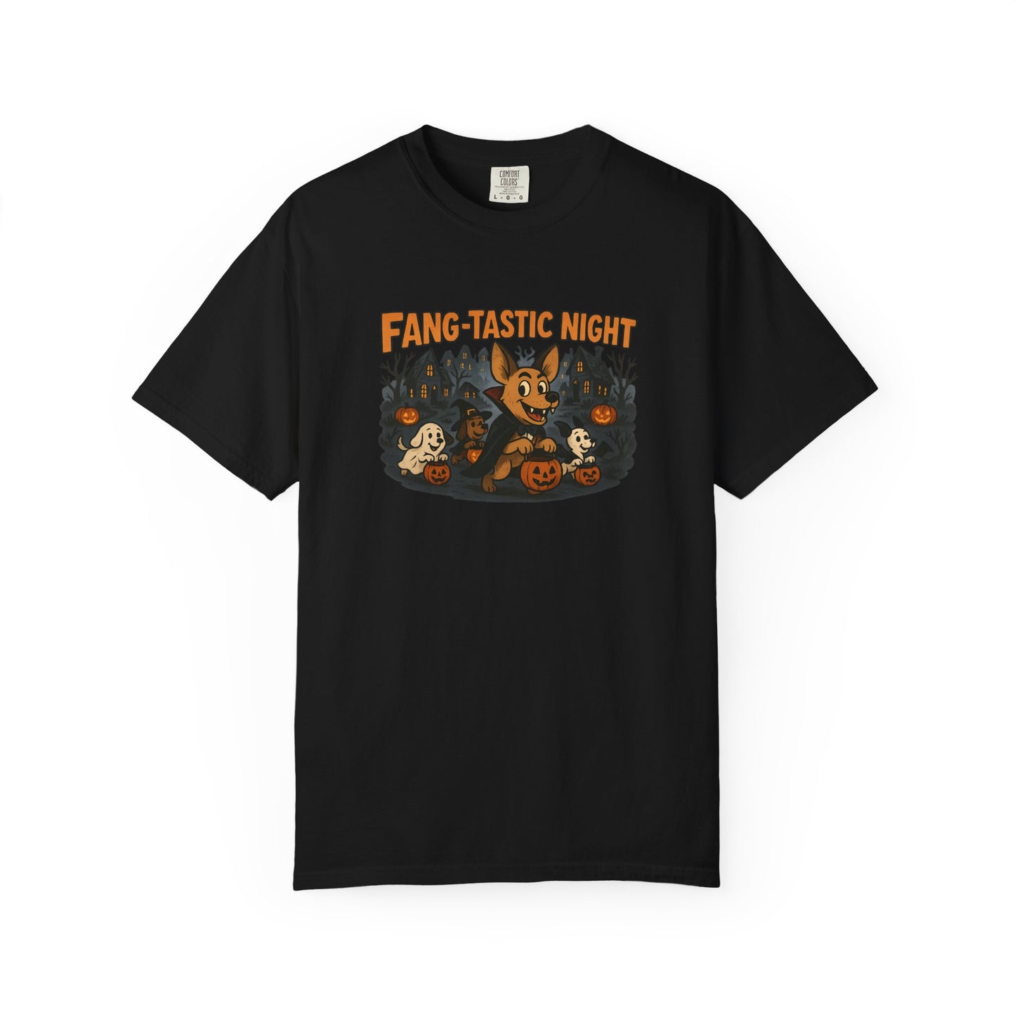 Fang-tastic Halloween T-Shirt, Unisex Fashion Tee, Spooky Vibe Shirt, Holiday Gift, Cozy Casual Wear, Costume Party Outfit