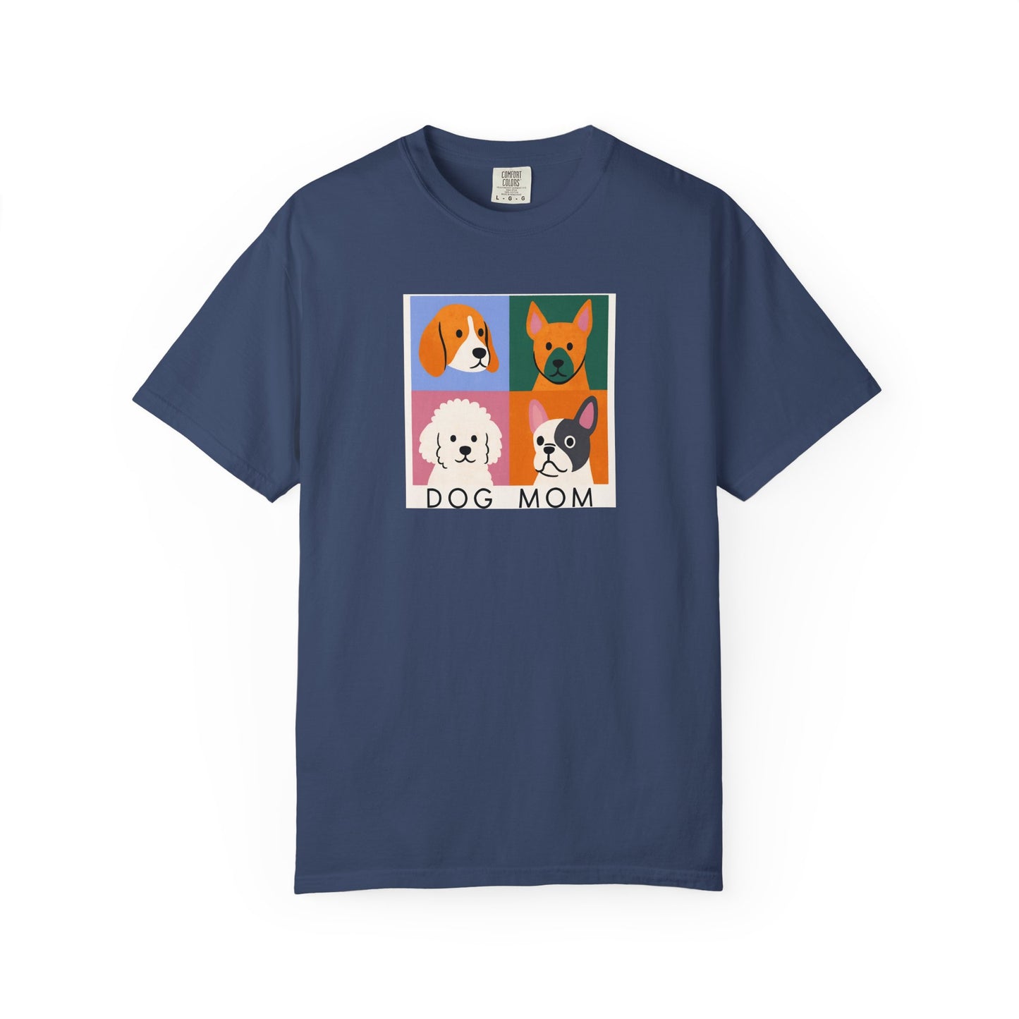 Dog Mom T-shirt - Unisex Garment-Dyed Tee for Dog Lovers