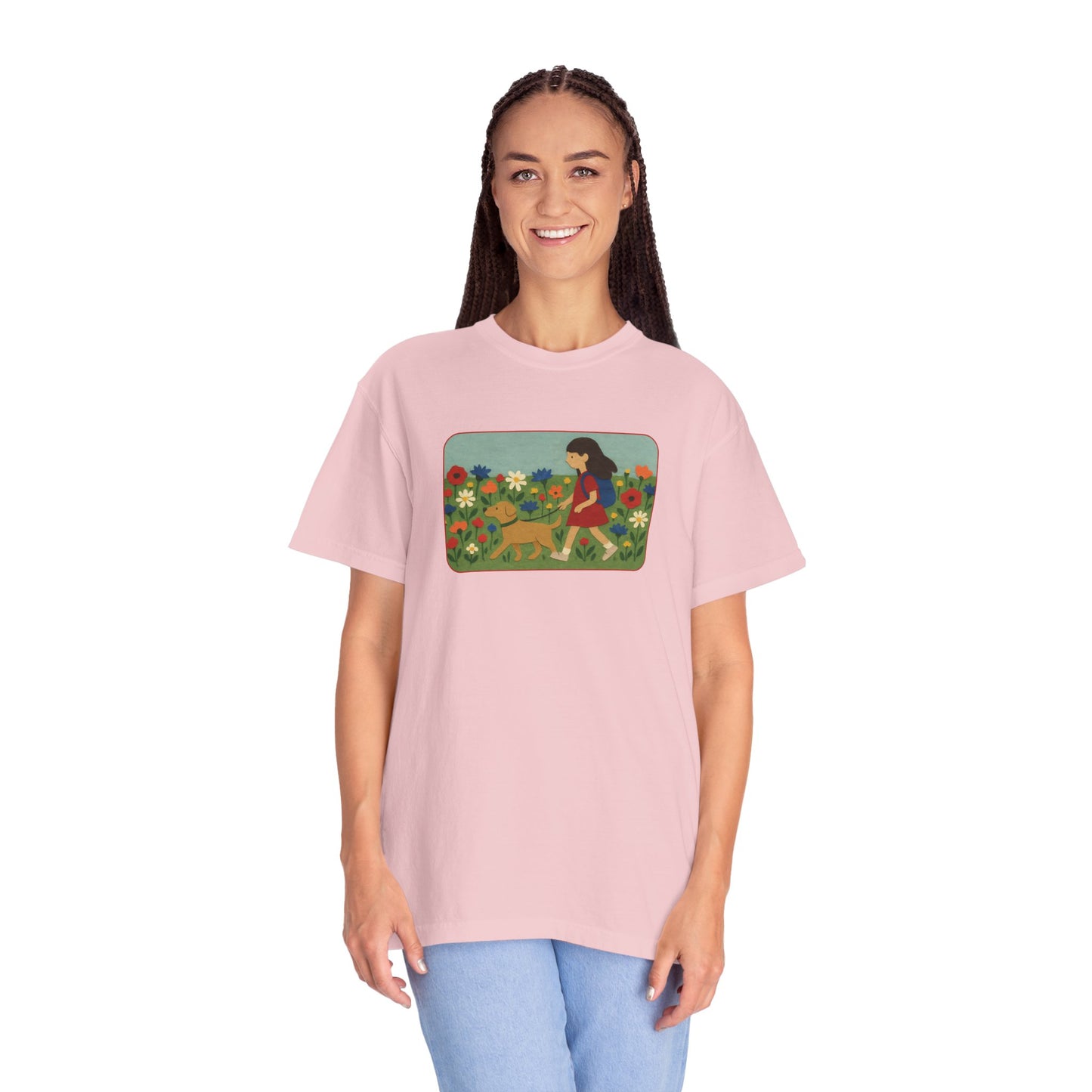 Dog Walking Collage T-shirt