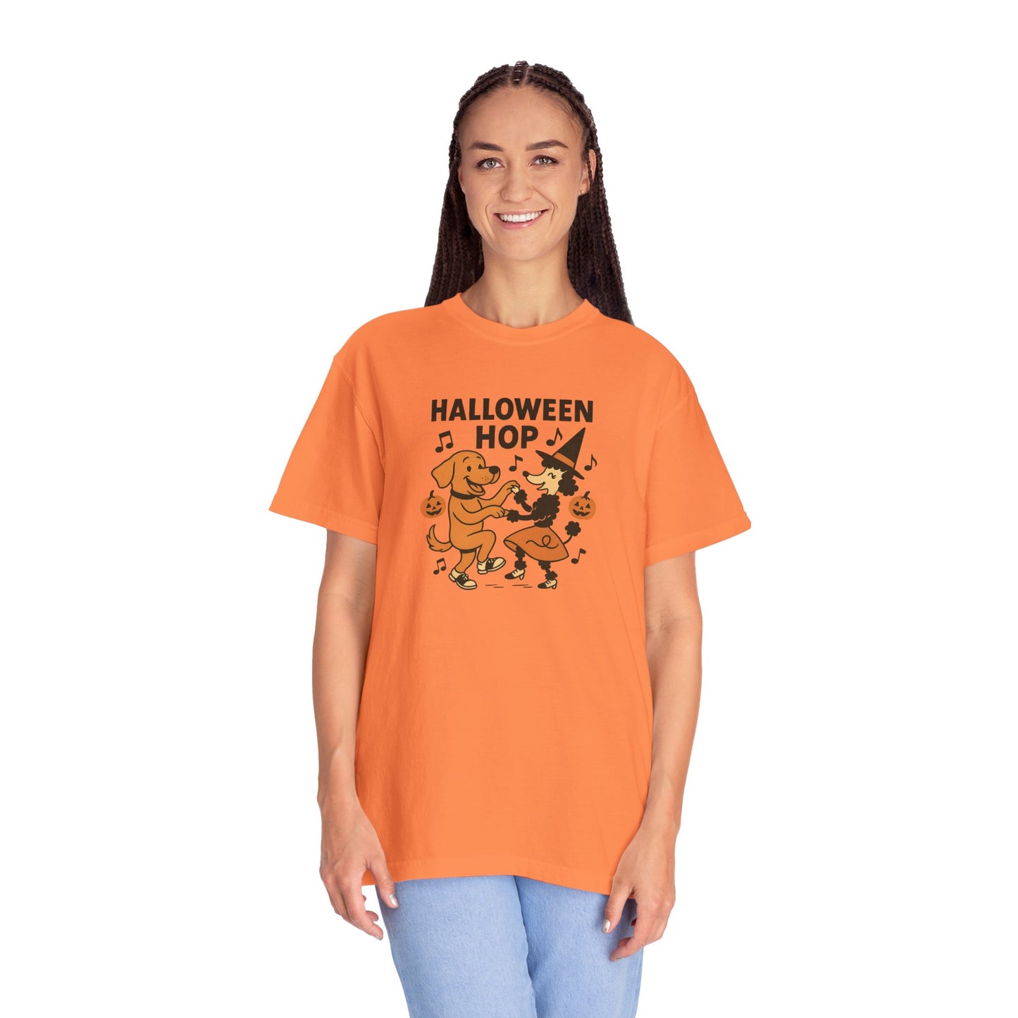 Halloween Hop Unisex T-Shirt, Fun Halloween Tee, Spooky Dance Shirt, Fall Fest Shirt, Unique Halloween Gift