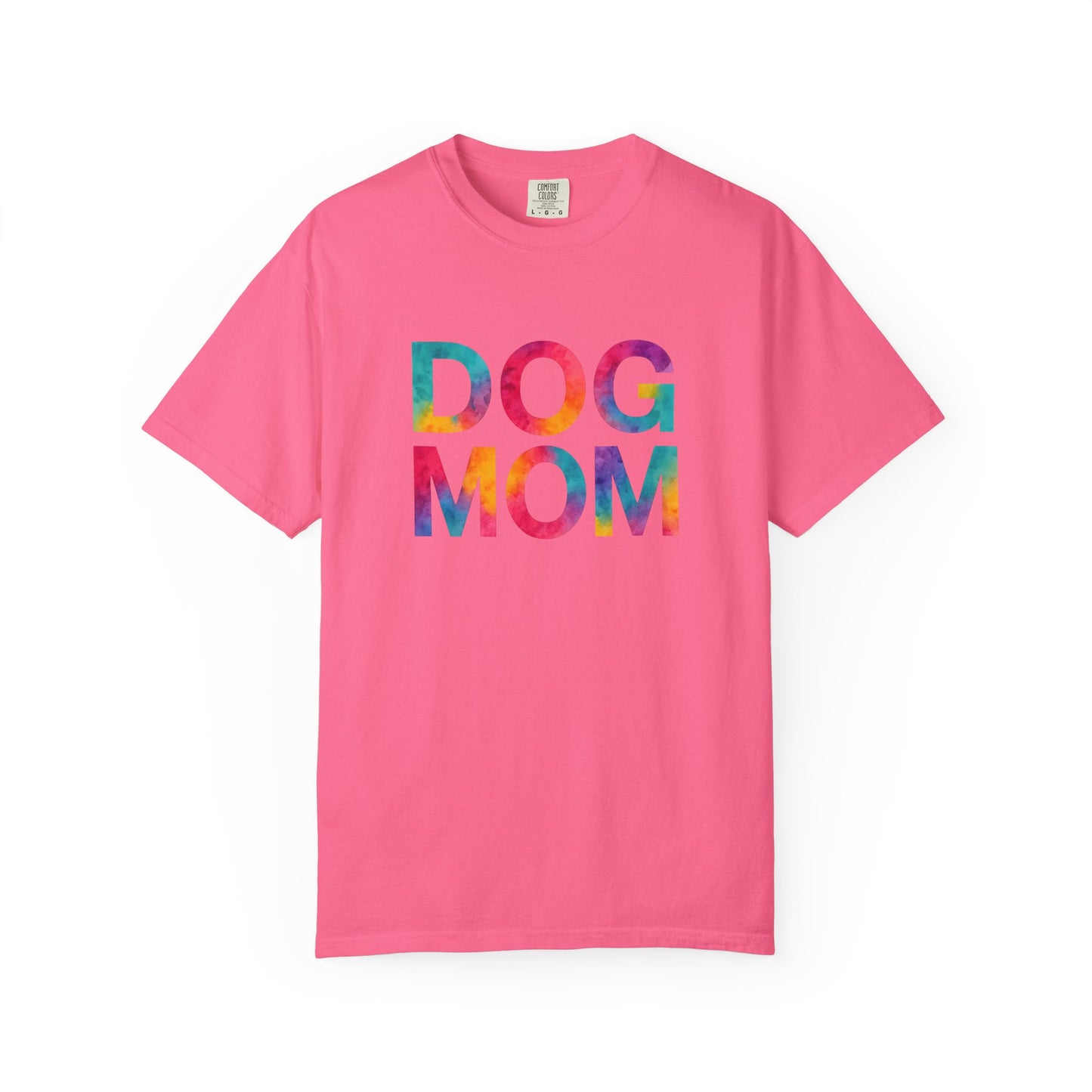 Colorful Dog Mom T-Shirt, Cute Pet Lover Tee, Perfect Gift for Dog Owners, Casual Wear, Animal Lovers Apparel