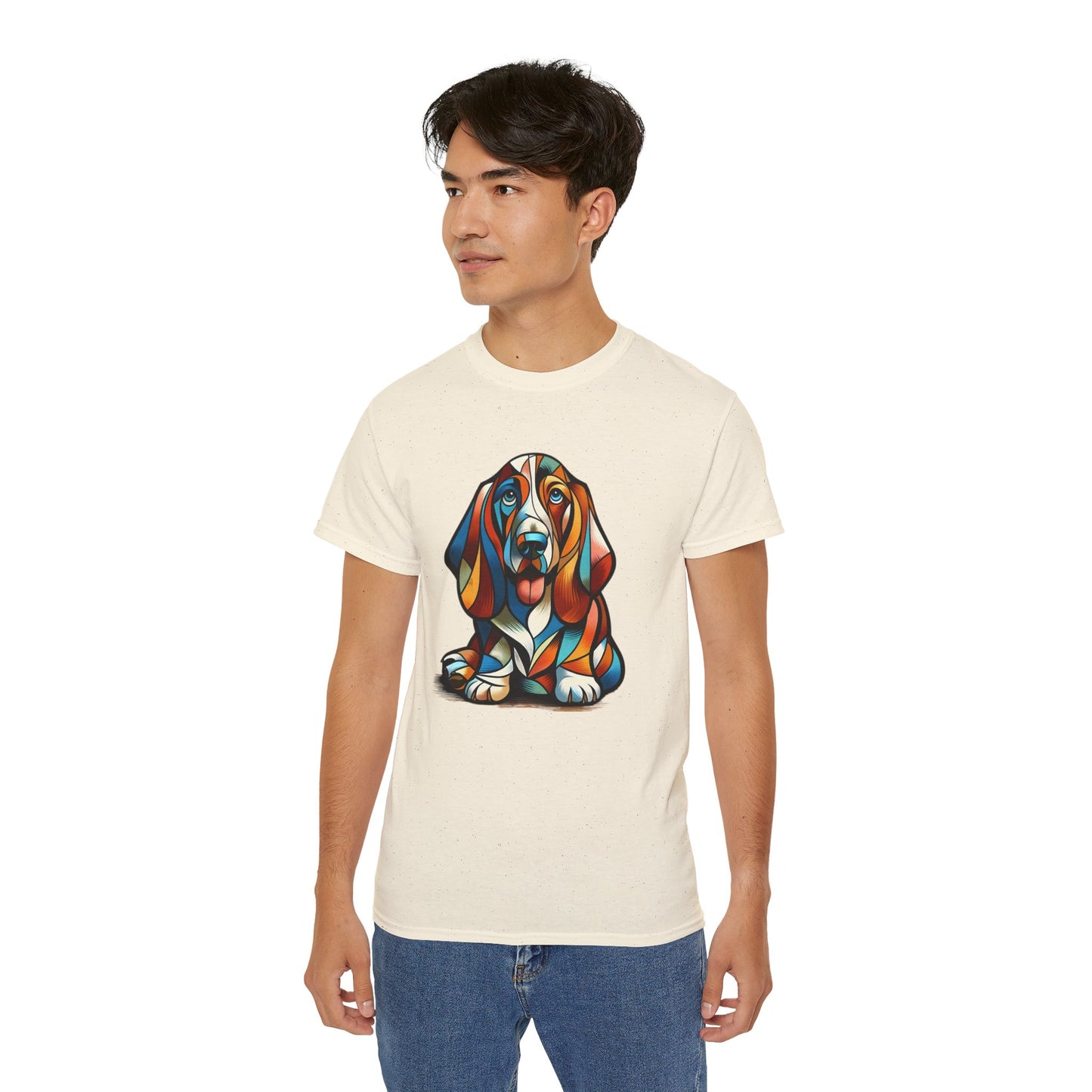 “Petcasso Pup – The Bold Basset Hound Tee” - Unisex Ultra Cotton Tee