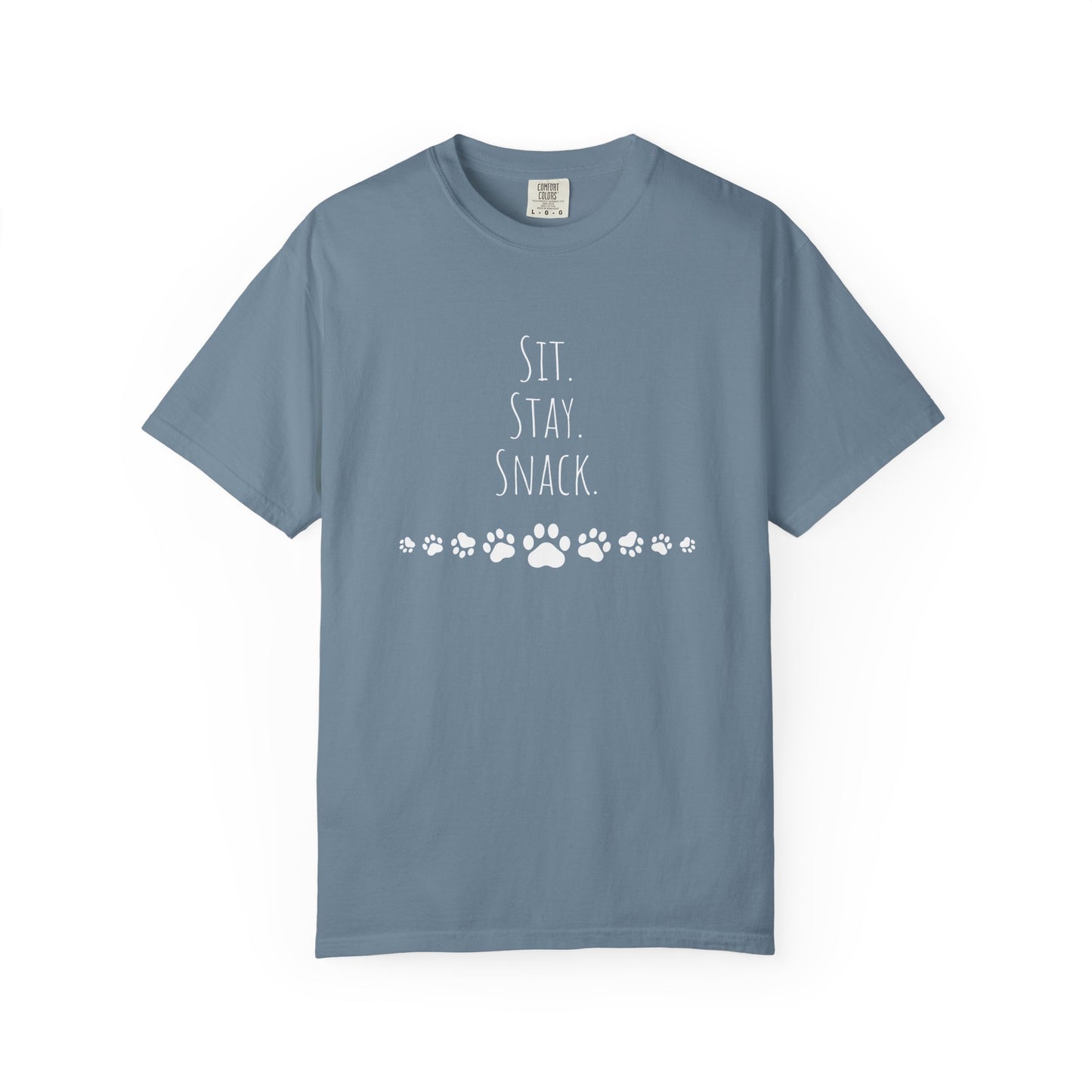Unisex Pet Lover T-shirt - "Sit. Stay. Snack."