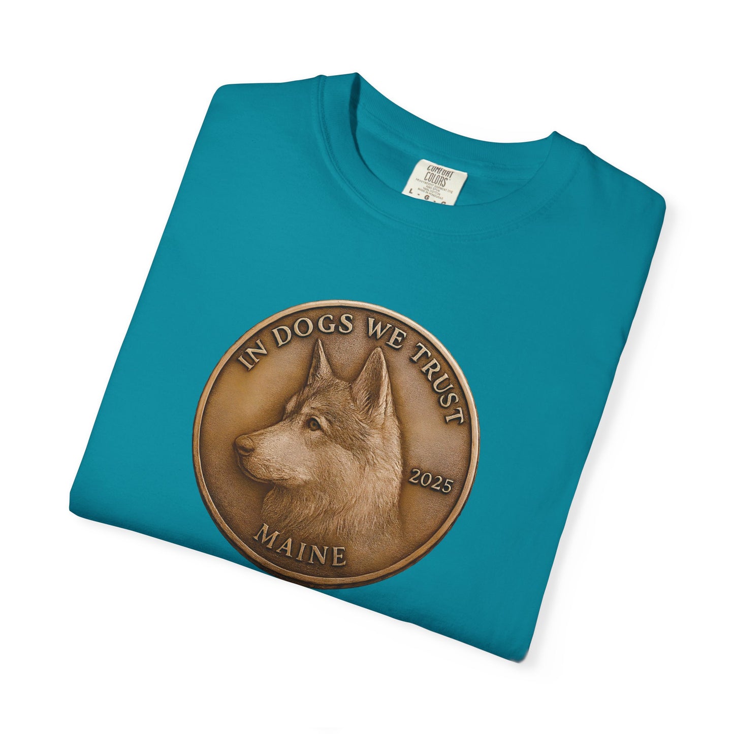 Maine State Coin T-Shirt Collection - Proud Dog Breed Illustrations