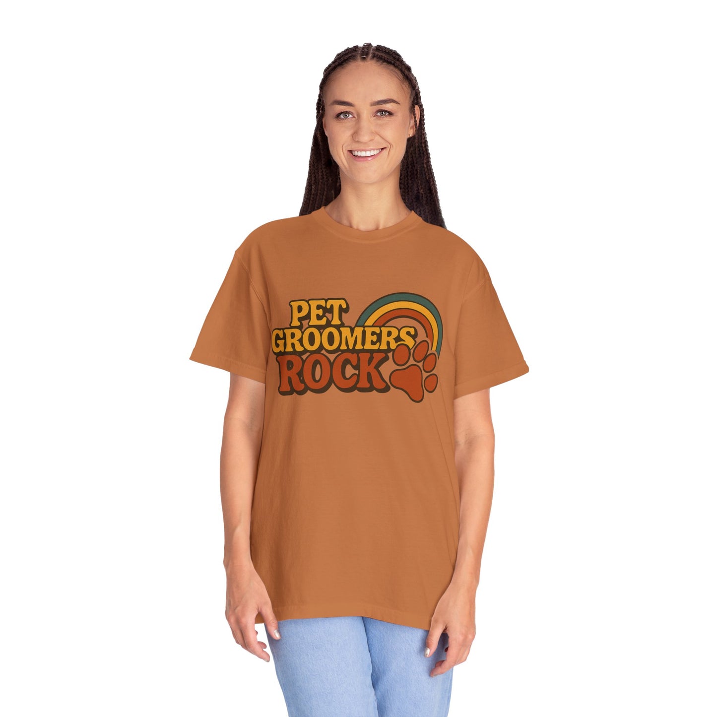 Pet Groomers Rock Unisex Garment-Dyed T-Shirt - Fun & Stylish Tee for Animal Lovers