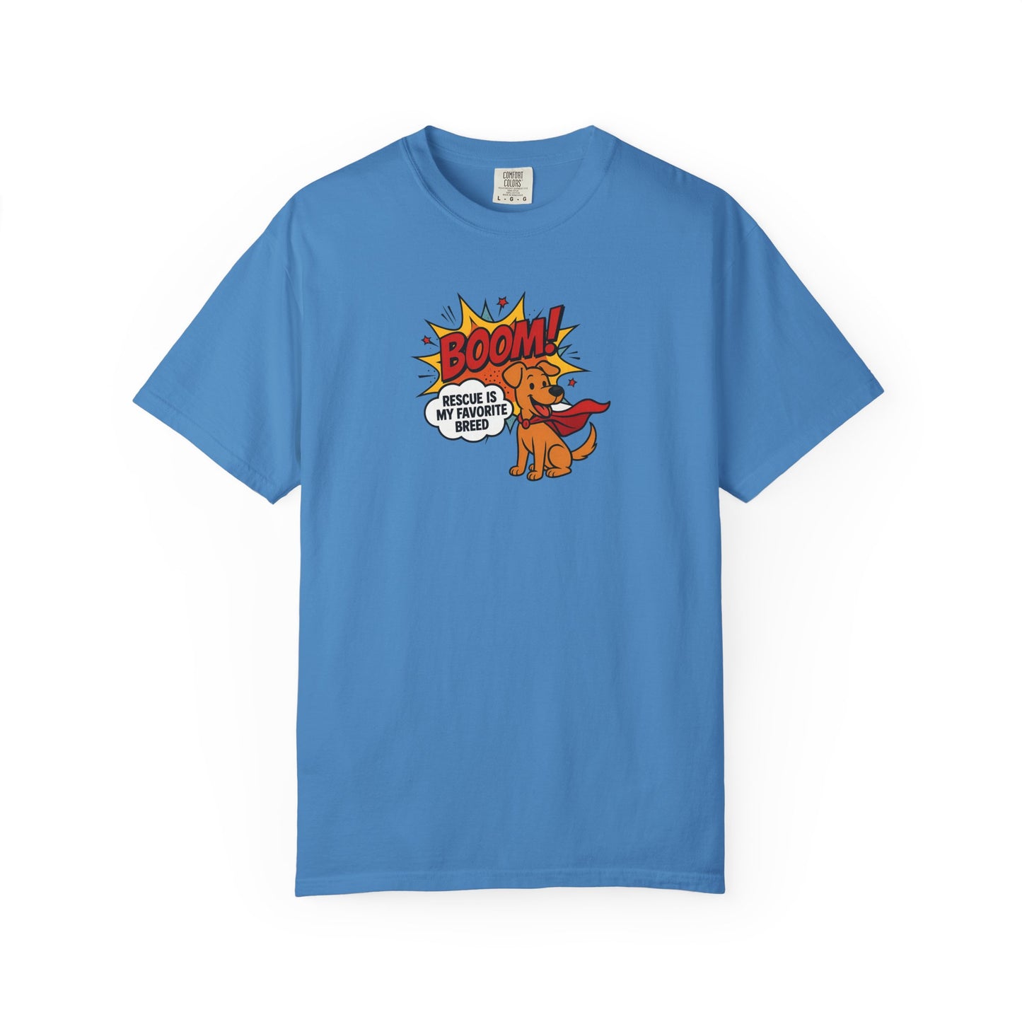 Superhero Dog Rescue T-Shirt | Fun Graphic Tee, Gift for Dog Lovers, Casual Wear, Pet Lover Shirt, Birthday Present, Animal Apparel