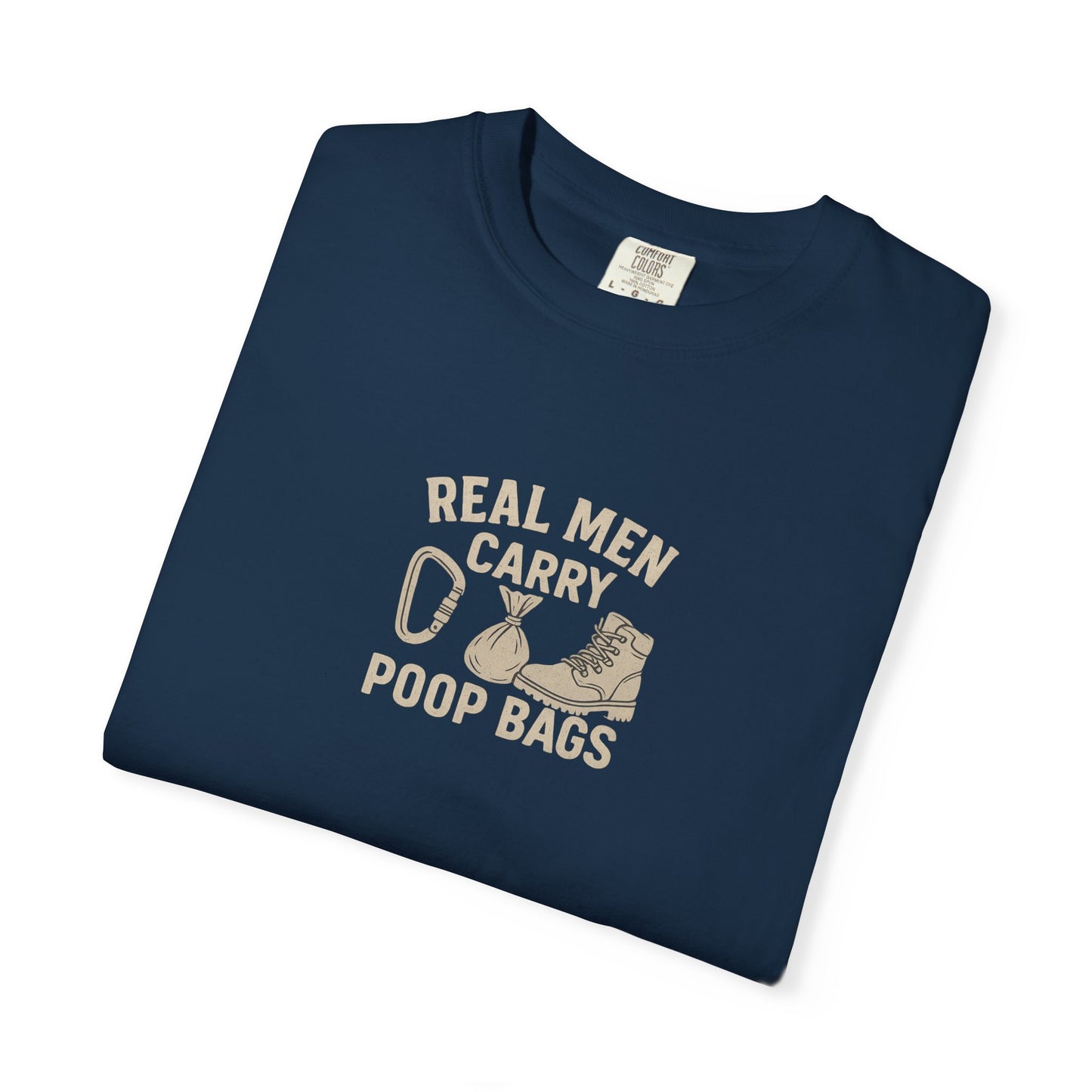Real Men Carry Poop Bags Dog Dad T-Shirt