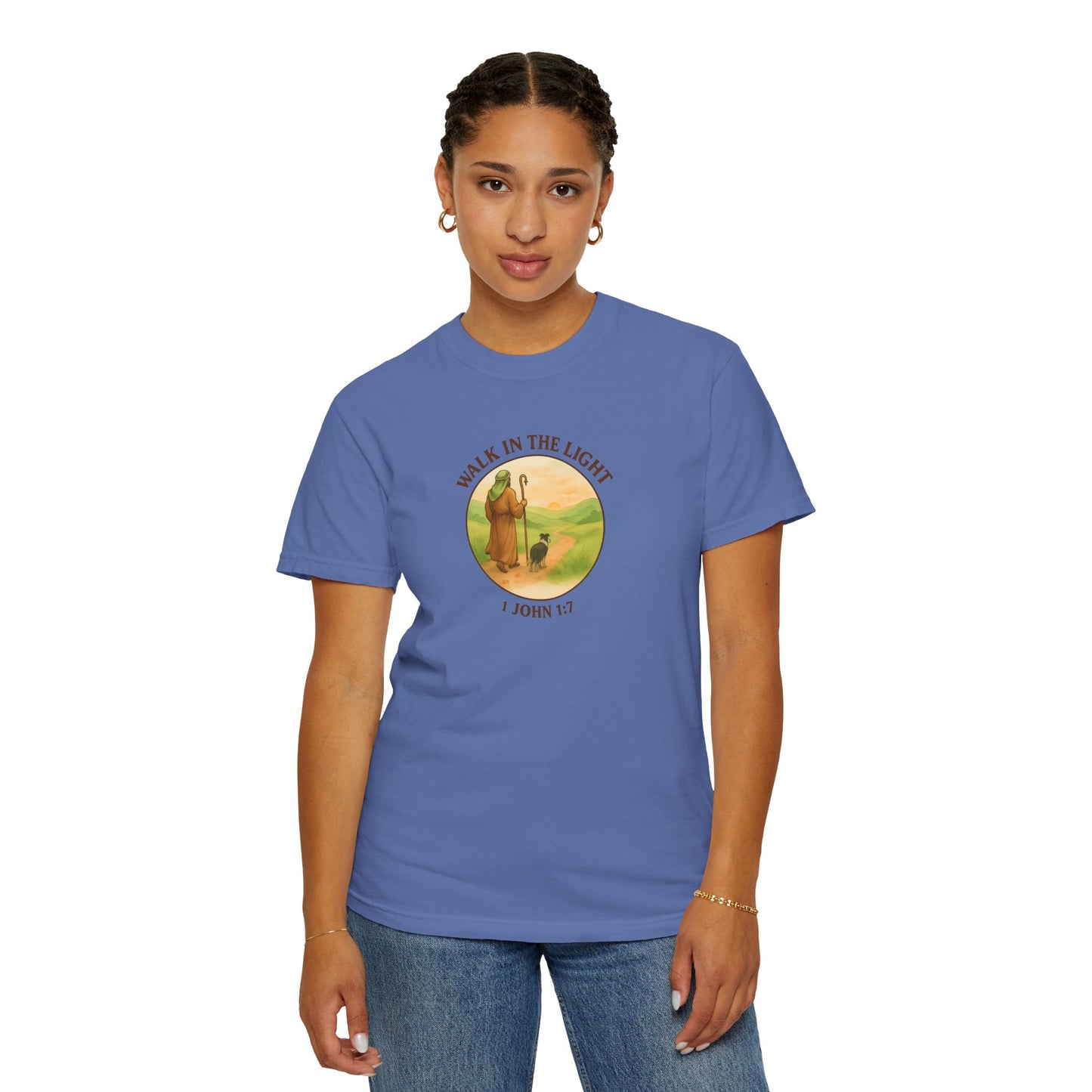 Walk in the light T-Shirt, Casual Fashion Tee, Motivational Gift, Unisex Graphic Tee, Perfect for Gifts and Celebrations