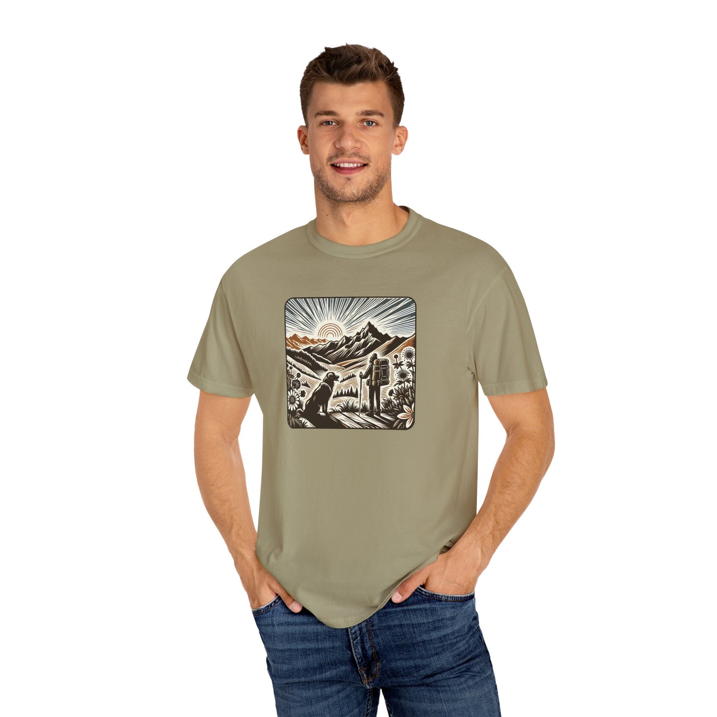 Adventure Awaits Unisex Garment-Dyed T-Shirt