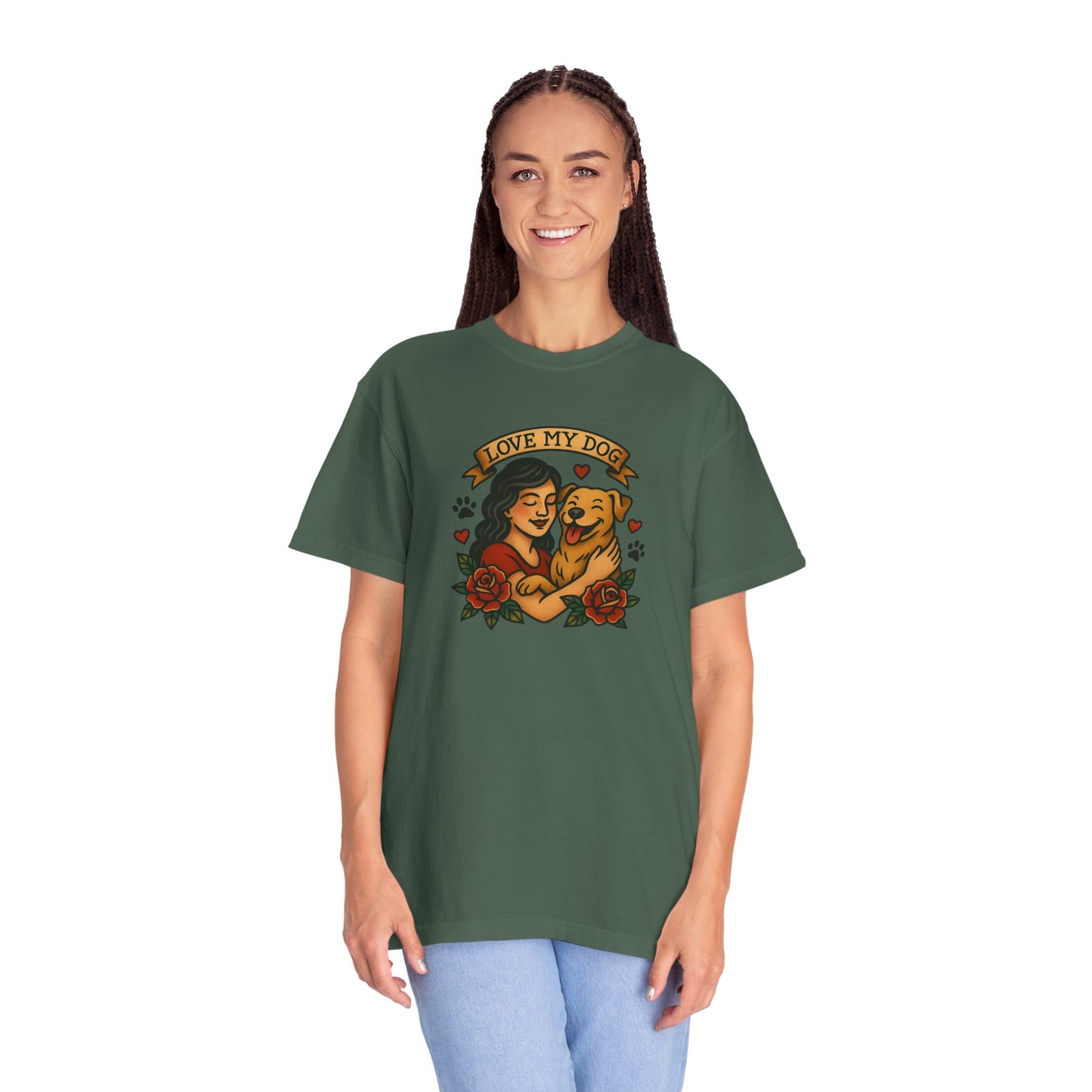 Love My Dog T-Shirt, Cute Dog Lover Tee, Pet Owner Gift, Adoption Awareness Shirt, Casual Everyday Wear