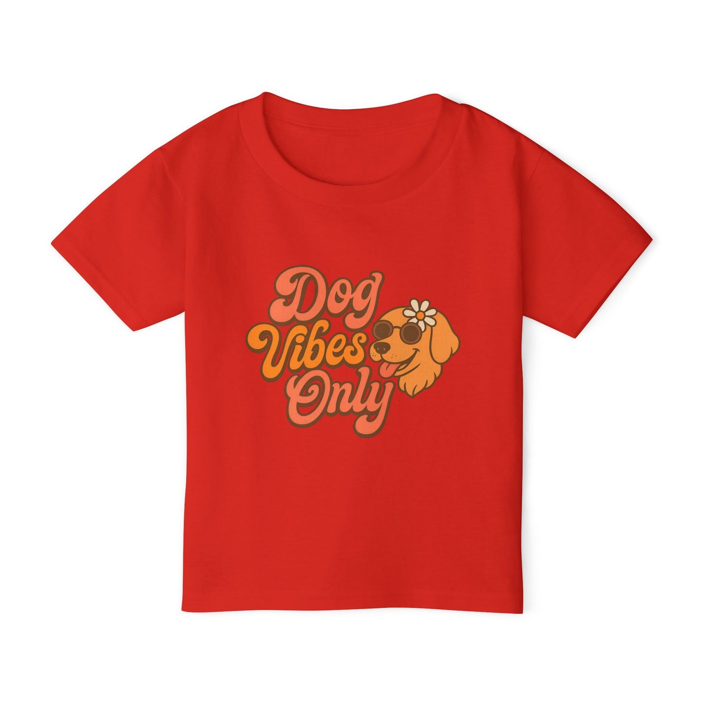Playful Toddler T-Shirt with Dog Vibes Only Design, Cute Kids Tee, Pet Lover Gift, Birthday Party Outfit, Summer Fun Clothing