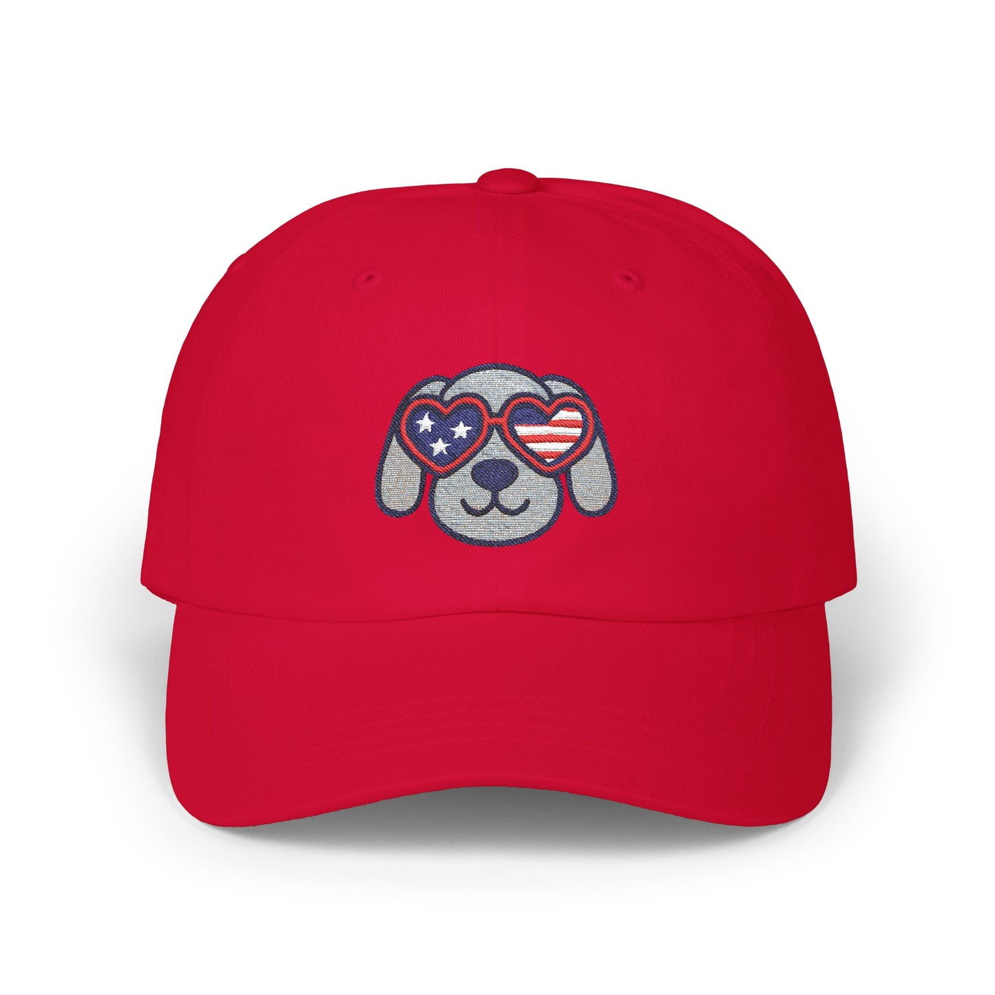 Patriotic Dog Dad Cap – Adjustable Baseball Hat for Animal Lovers, Summer Festivals, Father's Day, Fourth of July, Casual Wear