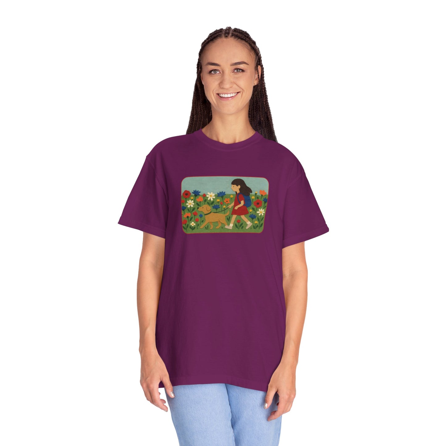 Dog Walking Collage T-shirt