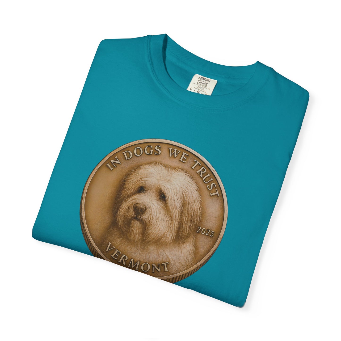 Vermont State Coin T-Shirt Collection - Proud Dog Breed Illustrations