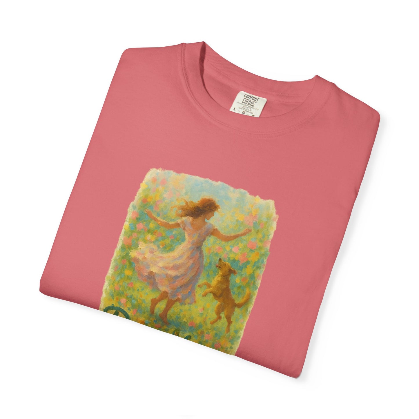 Dog Mom T-Shirt, Cute Animal Lover Tee, Gift for Pet Moms, Garment-Dyed T-Shirt, Casual Summer Shirt, Birthday Gift, Dog Lover Merchandise