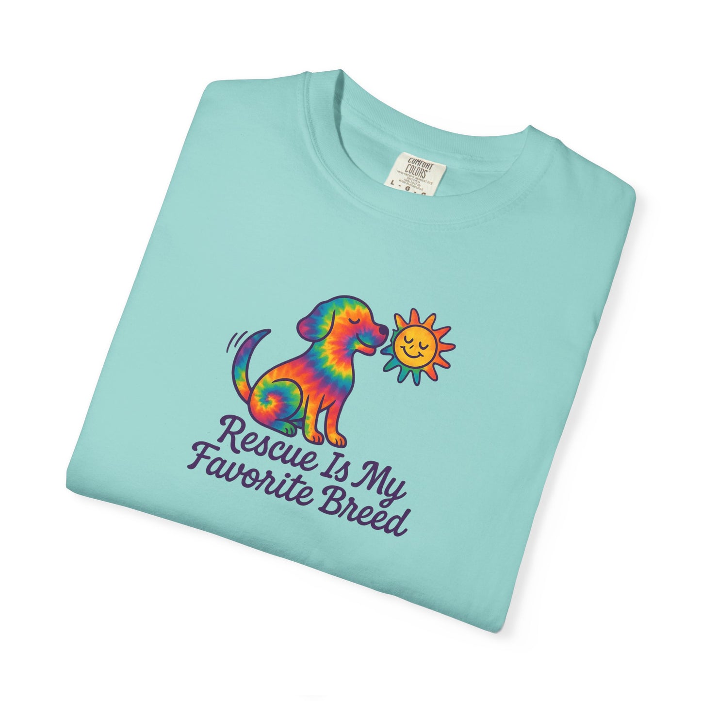 Rescue Dog Lover T-shirt, Unisex Garment-Dyed T-shirt, Animal Rescue Tee, Pet Adoption Shirt, Cute Dog T-shirt, Gift for Dog Lovers