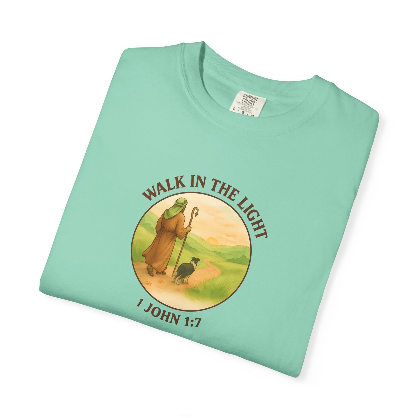 Walk in the light T-Shirt, Casual Fashion Tee, Motivational Gift, Unisex Graphic Tee, Perfect for Gifts and Celebrations