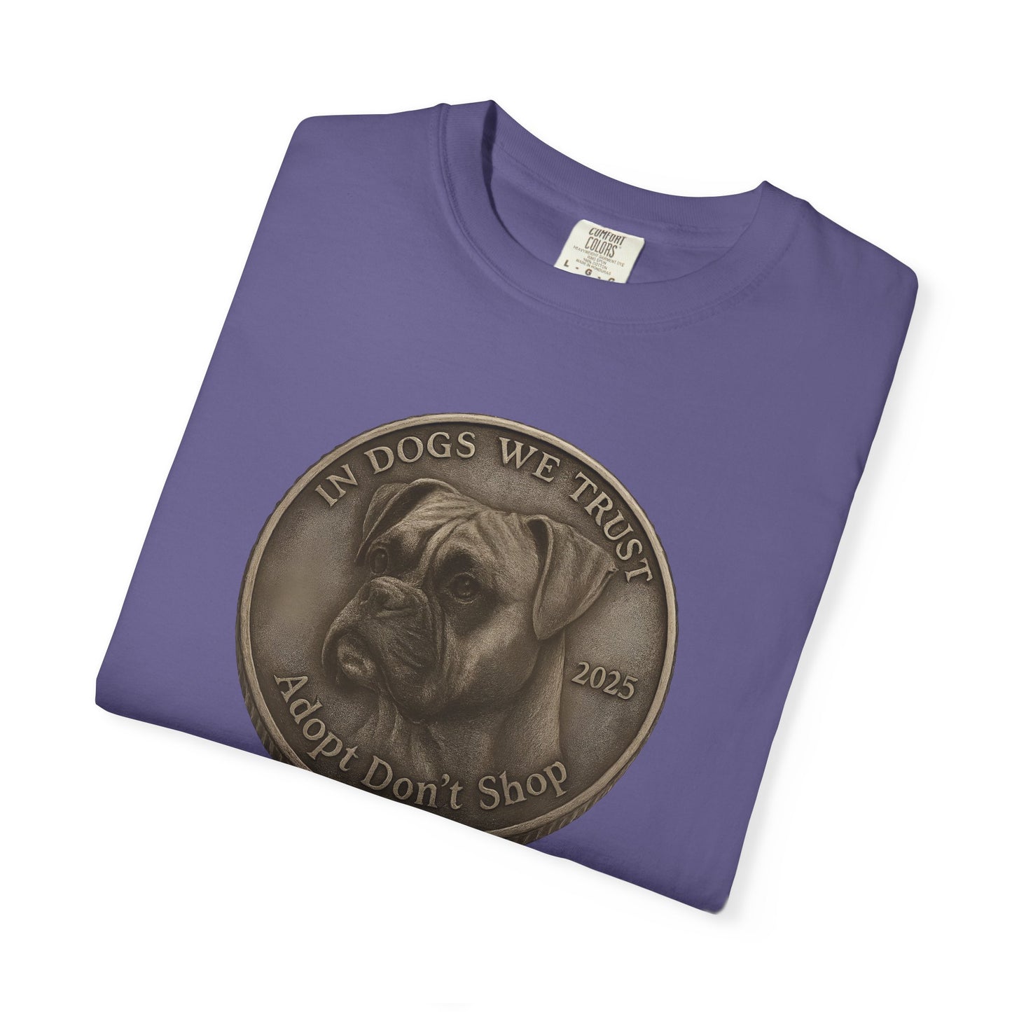 Adopt Don't Shop State Coin T-Shirt Collection - Proud Dog Breed Illustrations