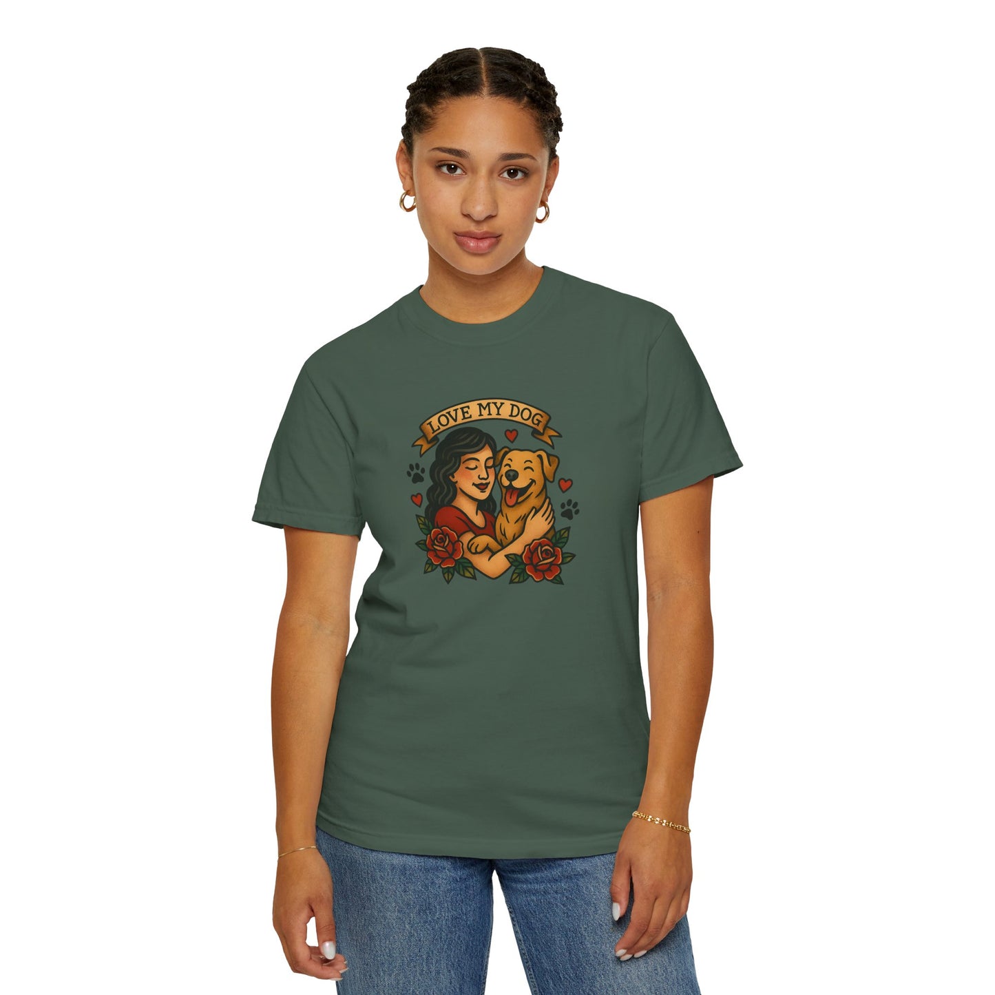 Love My Dog T-Shirt, Cute Dog Lover Tee, Pet Owner Gift, Adoption Awareness Shirt, Casual Everyday Wear