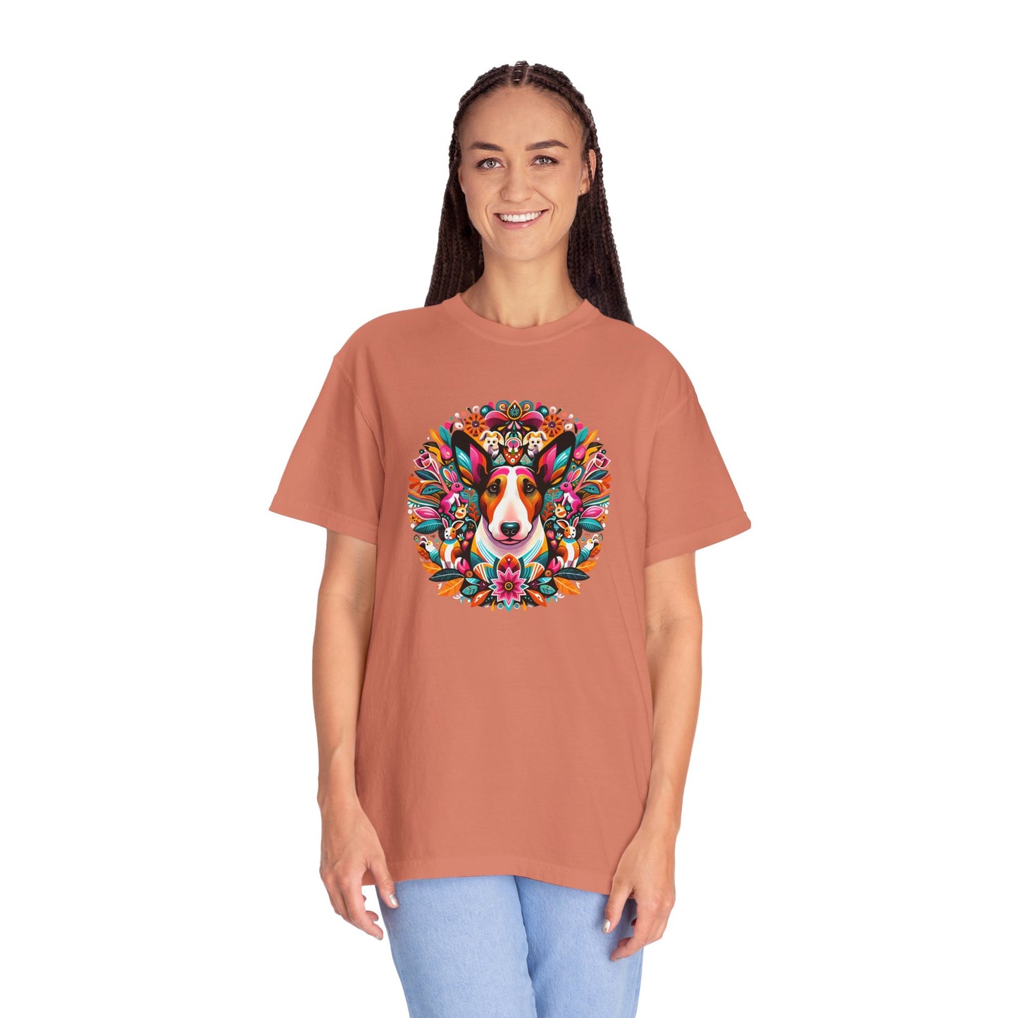 Colorful Dog Lover T-Shirt | Unisex Garment-Dyed Tee