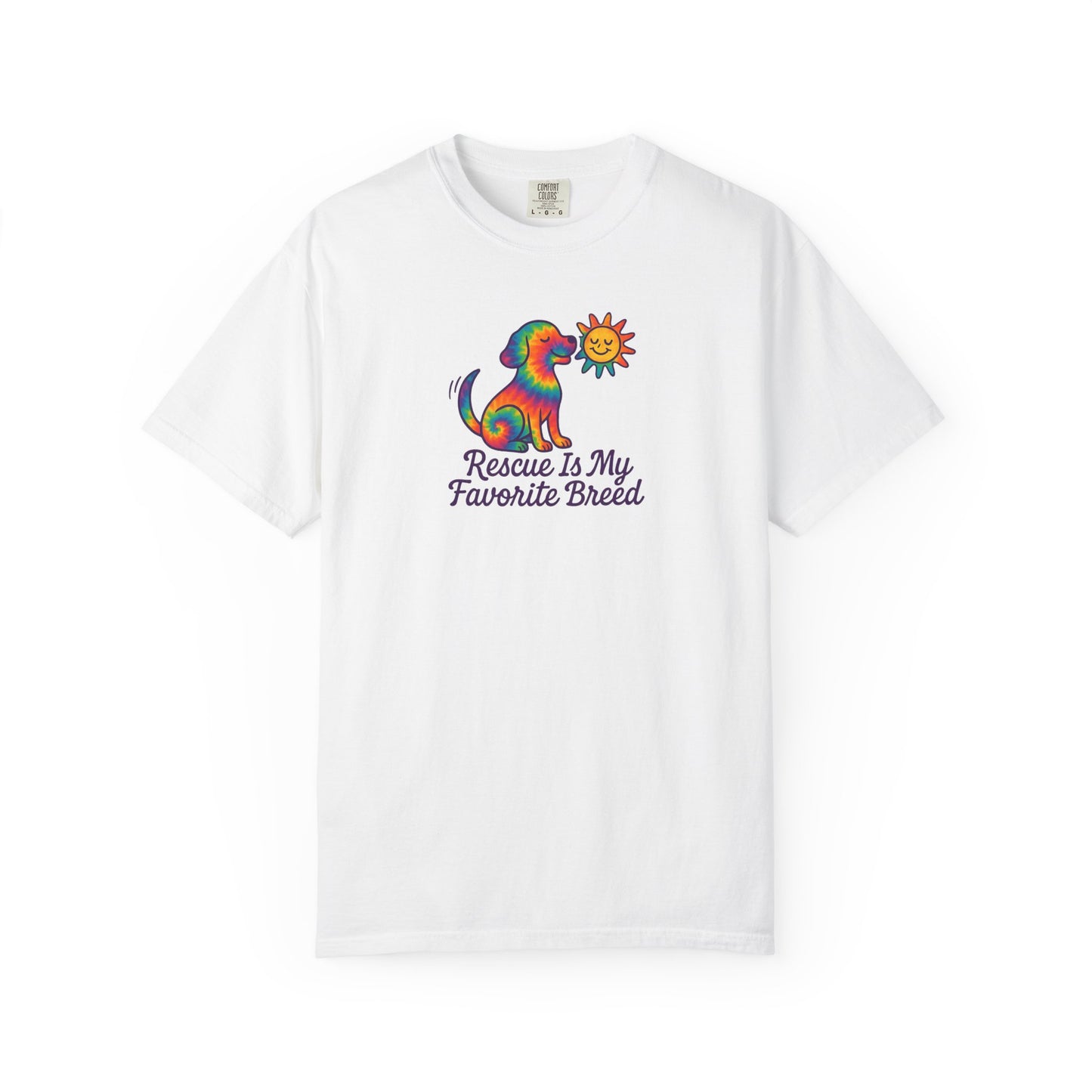 Rescue Dog Lover T-shirt, Unisex Garment-Dyed T-shirt, Animal Rescue Tee, Pet Adoption Shirt, Cute Dog T-shirt, Gift for Dog Lovers