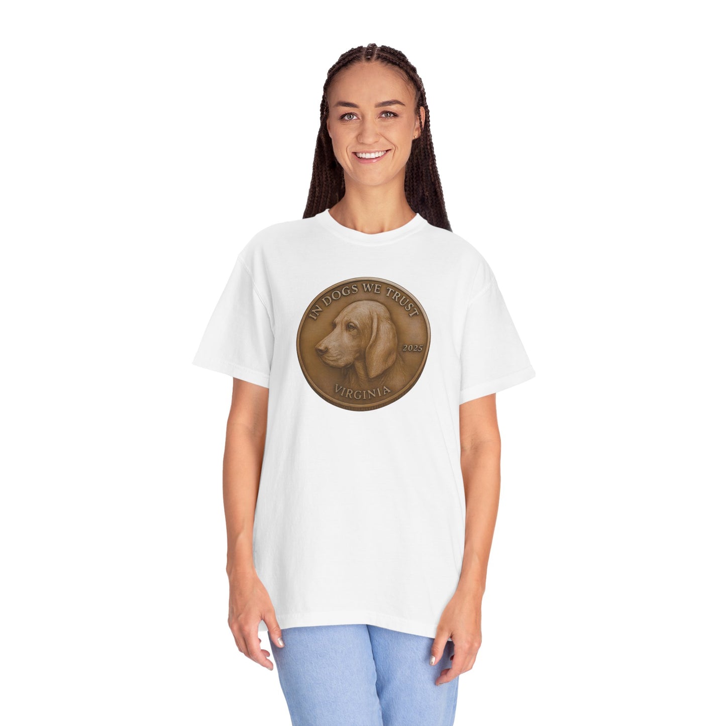 Virginia State Coin T-Shirt Collection - Proud Dog Breed Illustrations