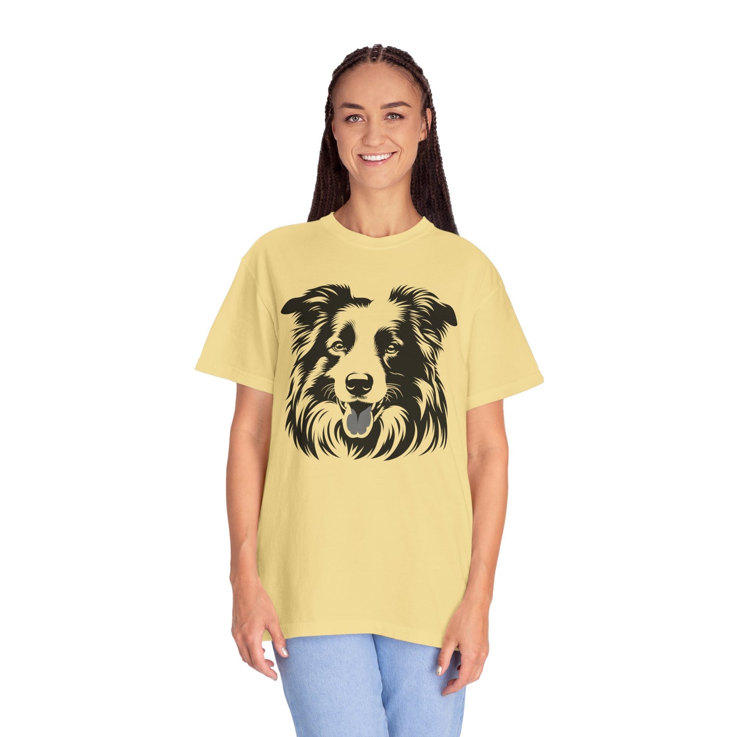 🖤 The Classic Collie – B/W Art Border Collie Tee - Perfect Gift for Dog Lovers