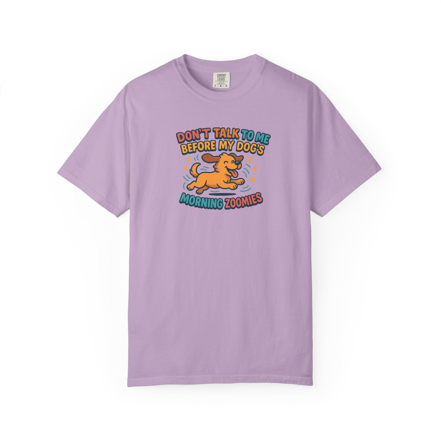 Dog Mom Unisex T-shirt - Don't Talk to Me Before My Dogs Morning Zoomies