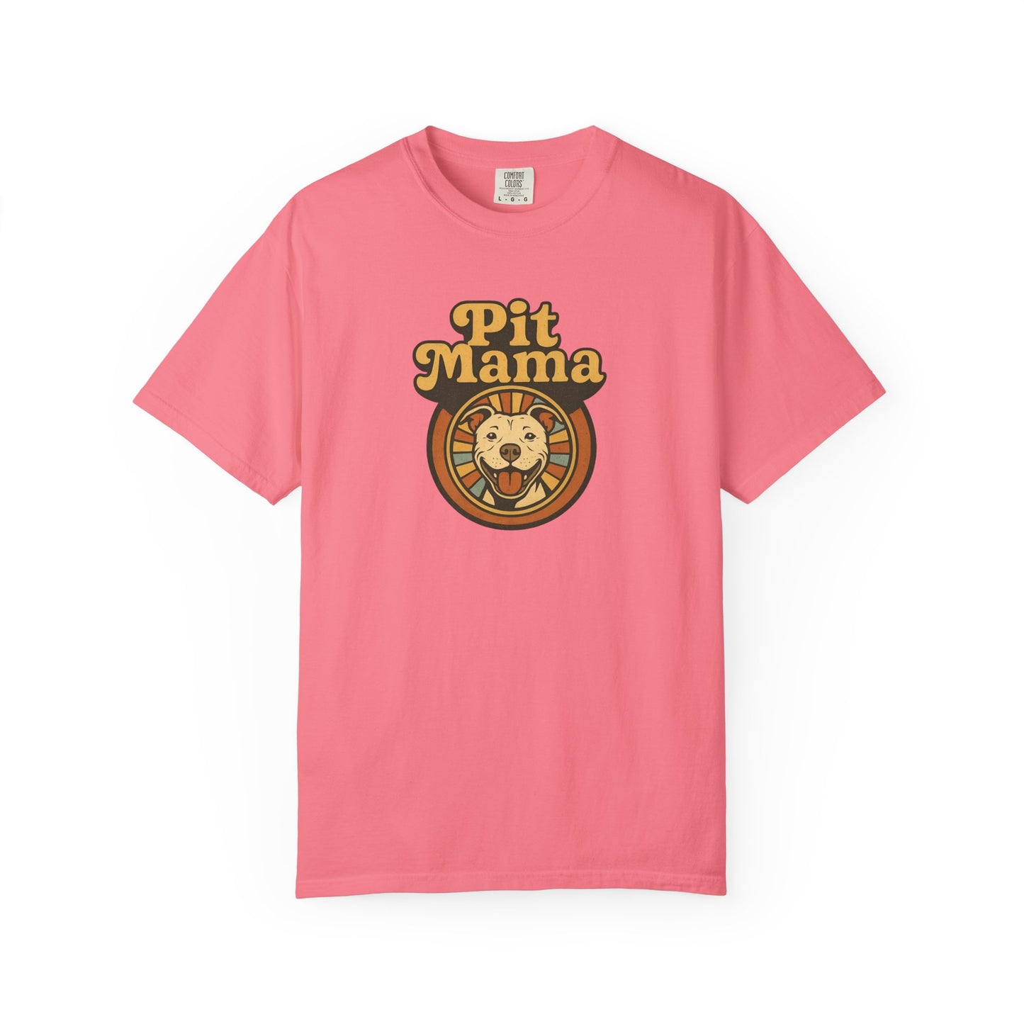 Pit Mama Unisex Garment-Dyed T-shirt | Perfect for Dog Lovers, Animal Advocates, Casual Wear, Mother's Day Gift, Pet Enthusiasts