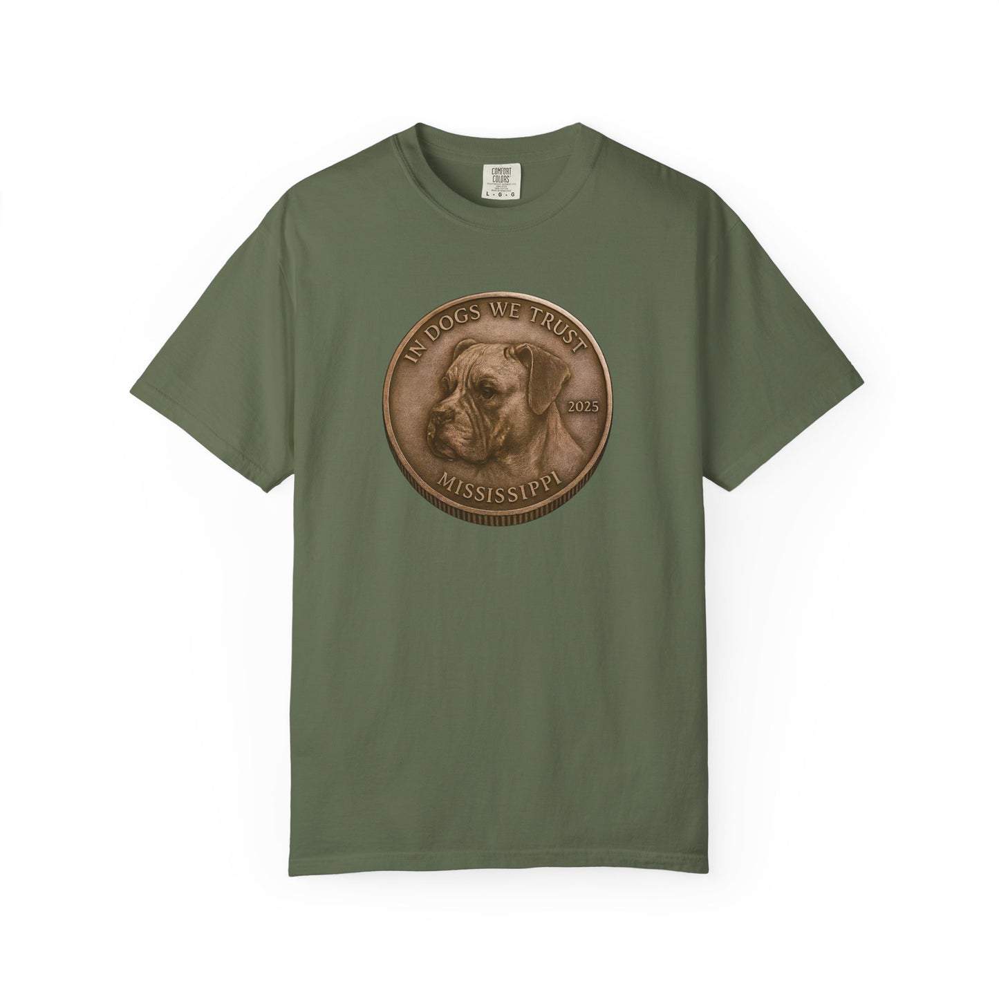 Mississippi DC State Coin T-Shirt Collection - Proud Dog Breed Illustrations