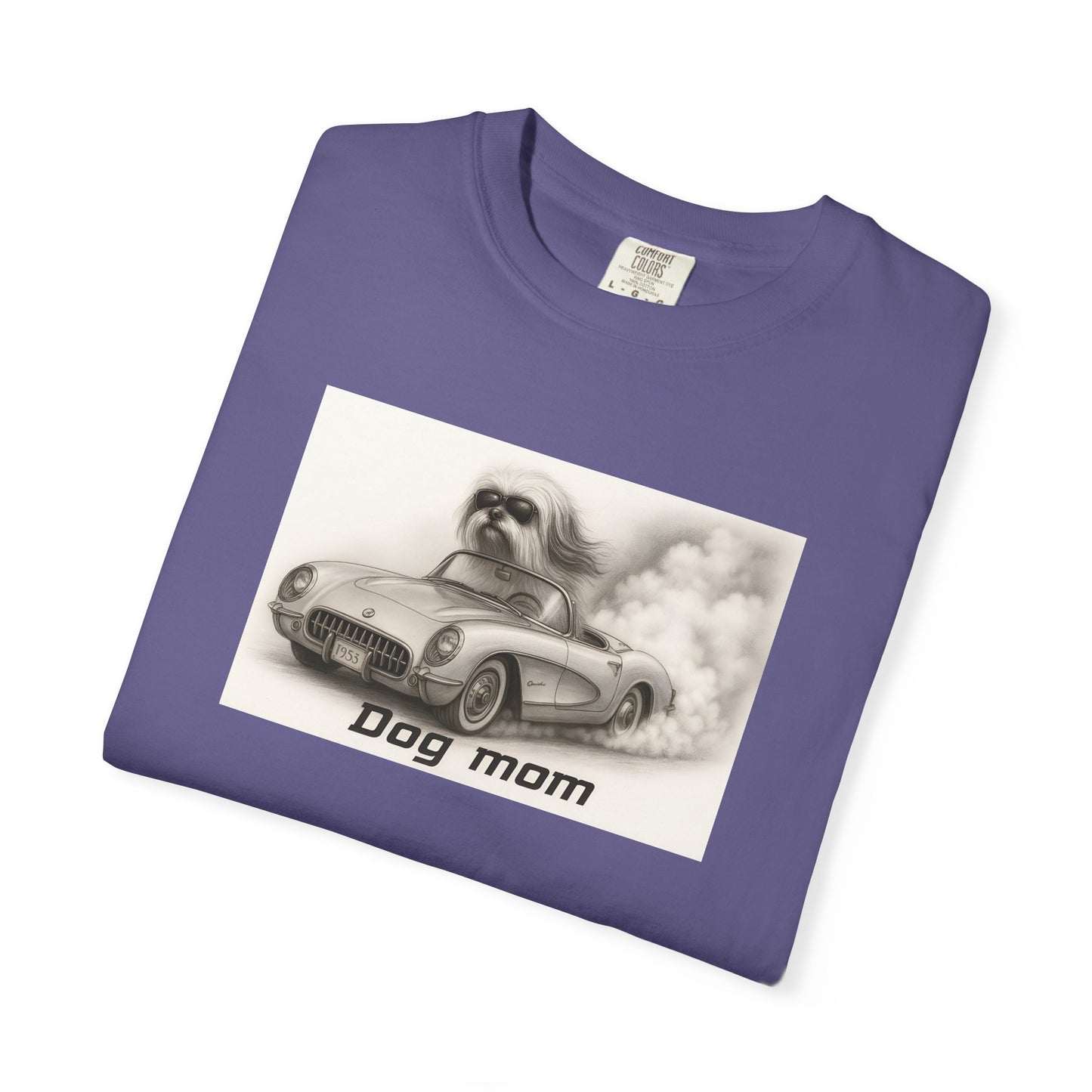 Dog Mom - Lhasa Apso- “Cool Dogs in Cool Cars” T-Shirt Collection! 🐶🚗