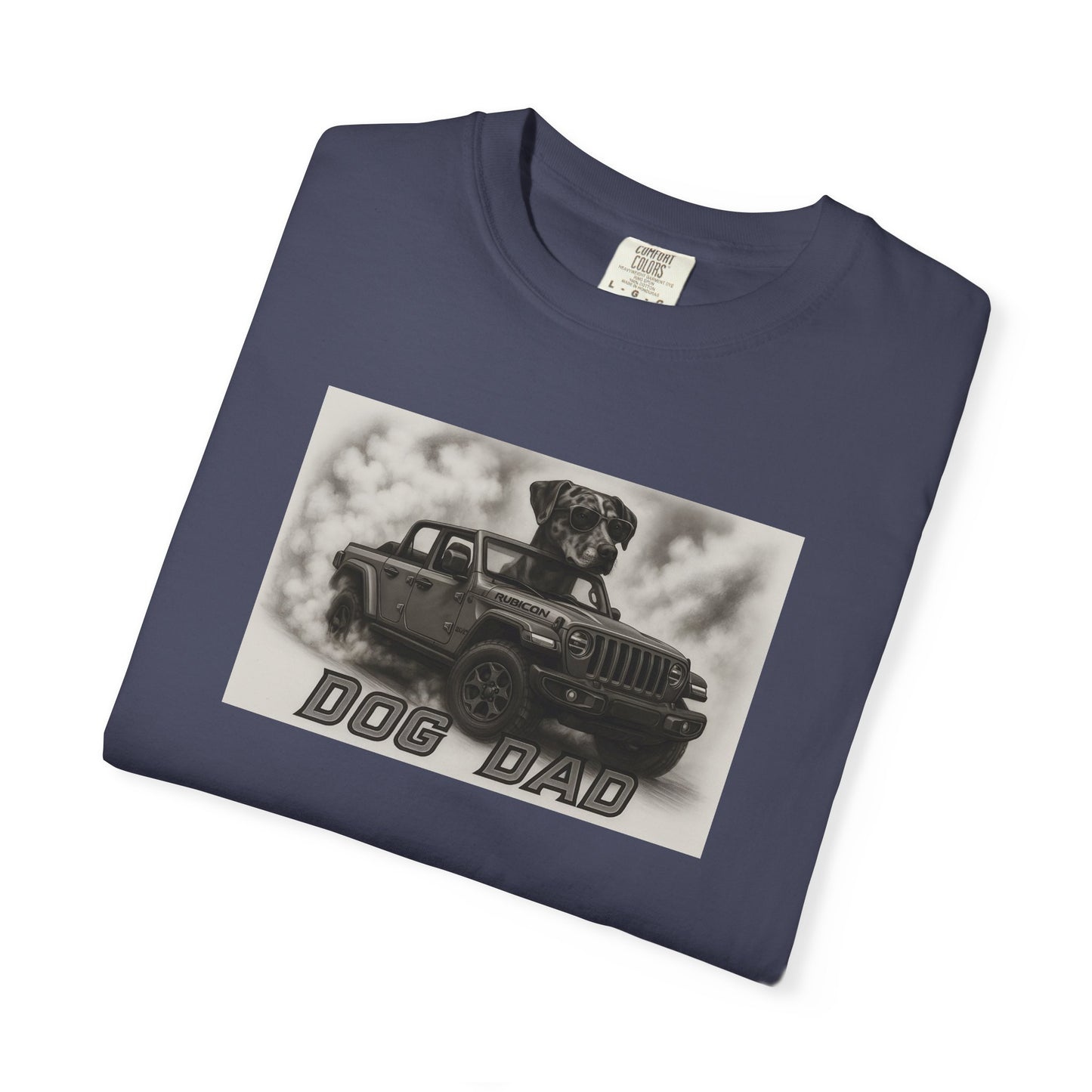 Dog Dad - Catahoula - Cool Dogs in Cool Cars T-Shirt Collection | Funny Dog Lover Apparel for Men