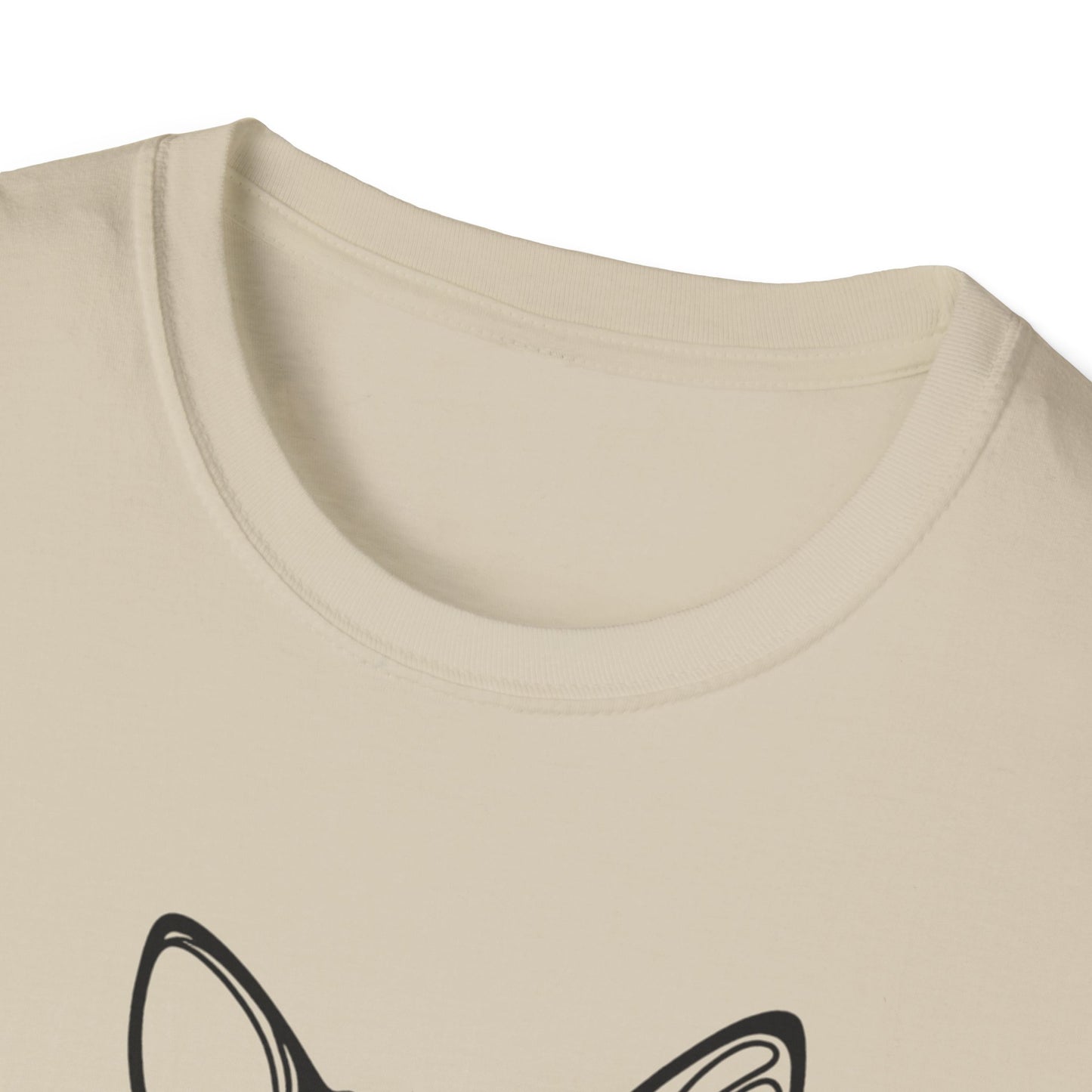 🖤 True Grit – Blue Heeler Line Art Tee – Minimalist Dog Outline Design