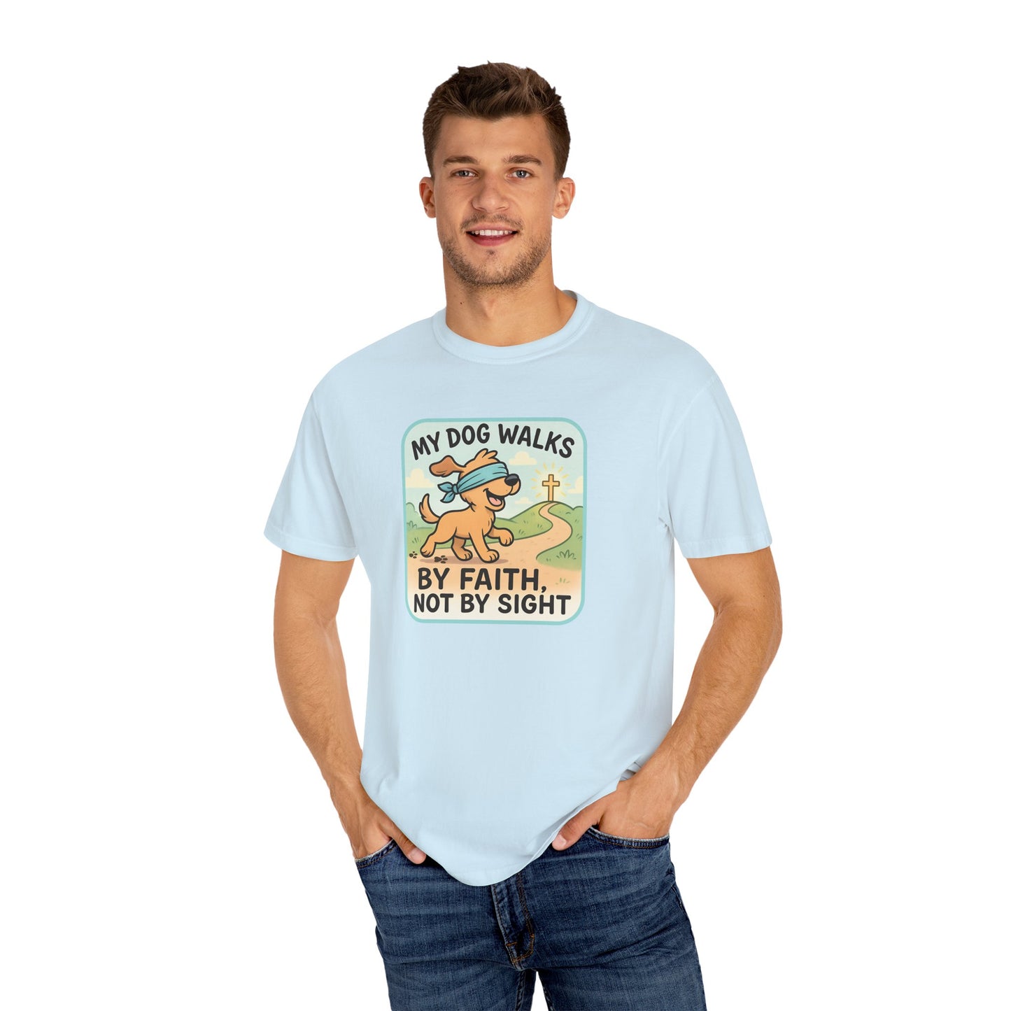Faith-Inspired Dog Lover T-Shirt, Pet Owner Gifts, Cute Dog Apparel, Faith and Pets Merchandise, Casual Summer Wear