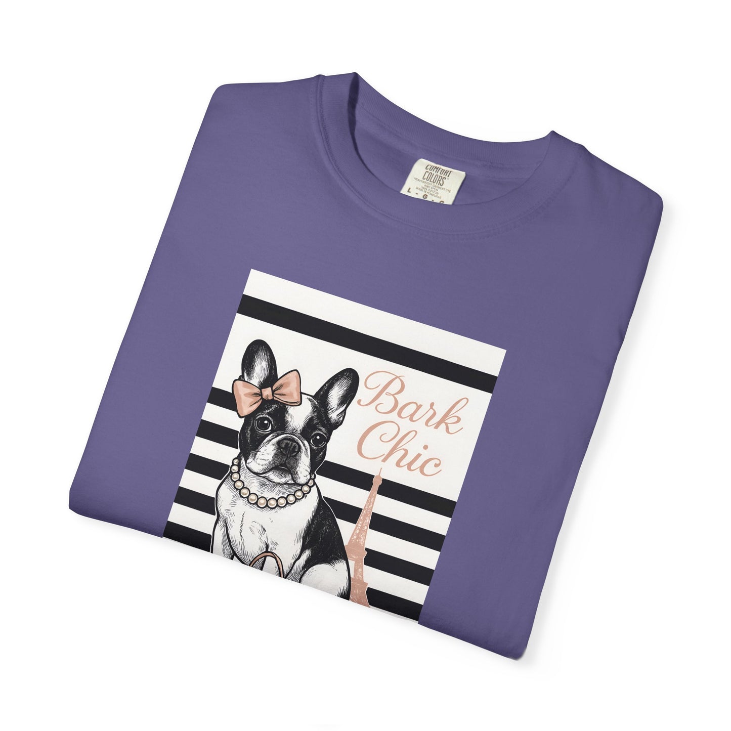 Chic Dog Lover T-shirt, Bark Chic Tee, Unisex Graphic Shirt, Pet Lover Gift, Comfortable Everyday Wear, Cute Animal Apparel