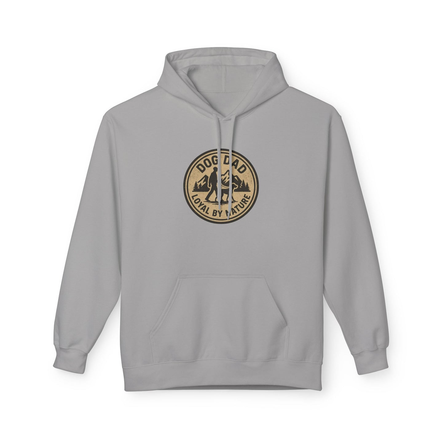 Dog Dad Fleece Hoodie, Unisex Softstyle Hooded Sweatshirt, Perfect Gift for Dog Lovers, Comfortable and Stylish