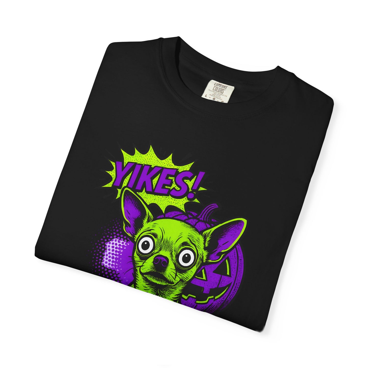 Yikes! Spooky Greens Unisex T-Shirt, Funny Halloween Shirt, Gift for Goth Lovers, Unique Graphic Tee, Statement Top
