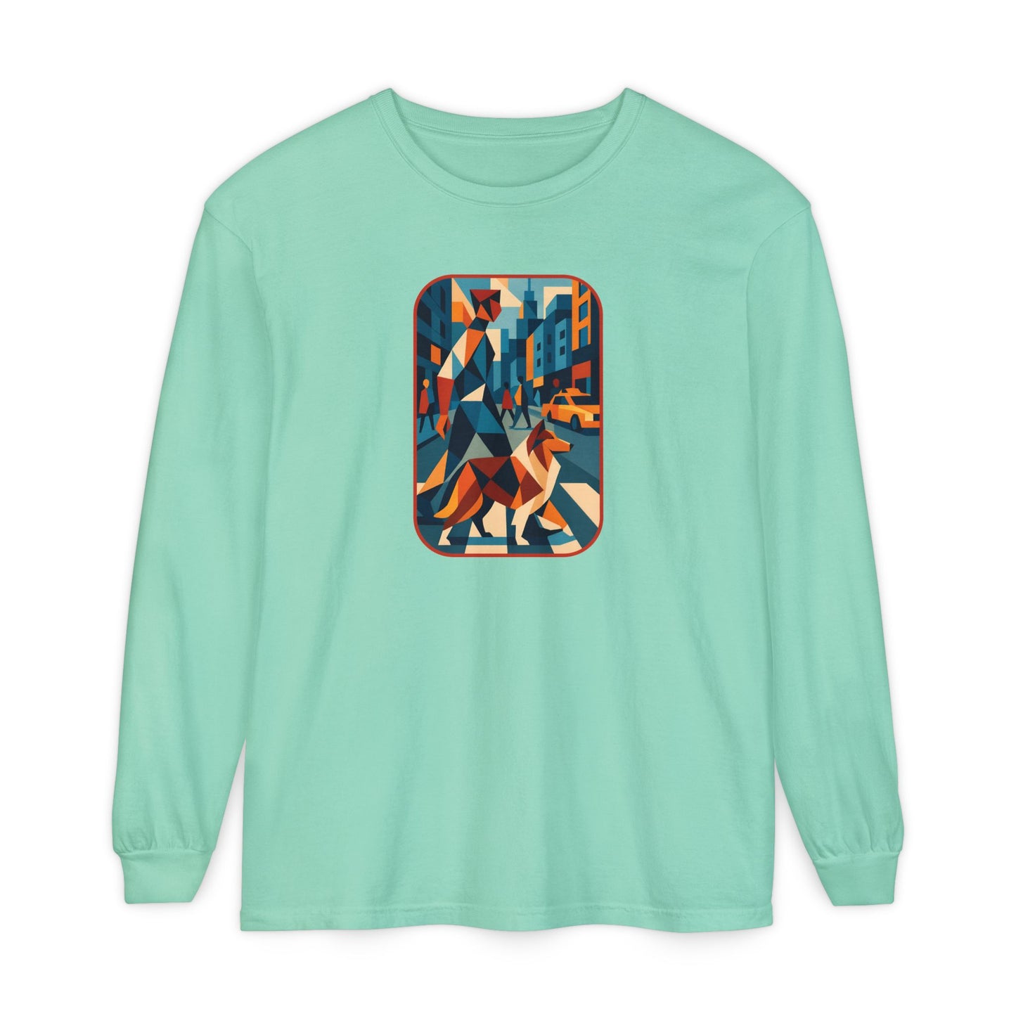 City Walk Tee for Animal Lovers, Casual Wear, Gift for Him/Her, Art-Inspired Apparel, Unique Artwork T-Shirt